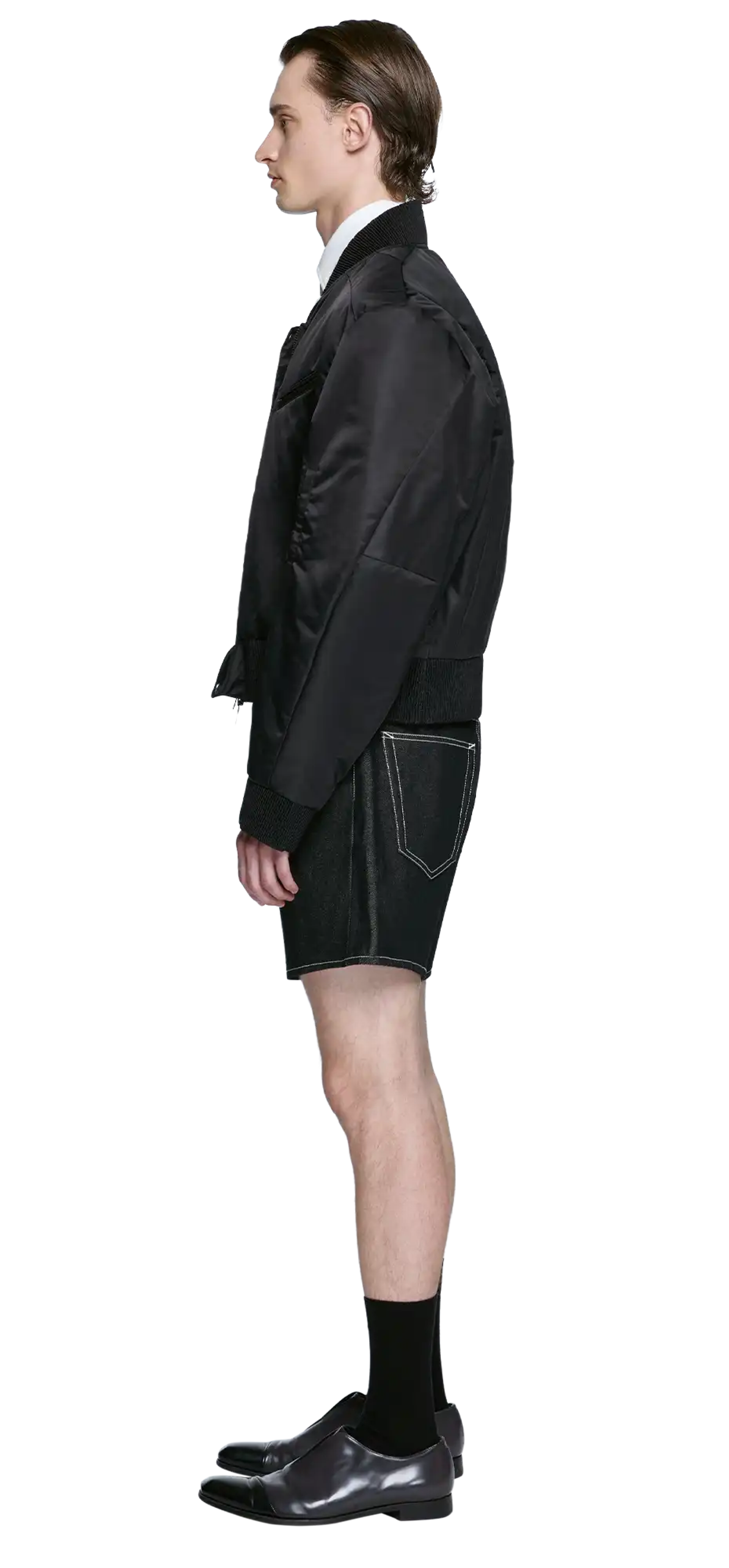 arc-bomber-black-nylon character left view