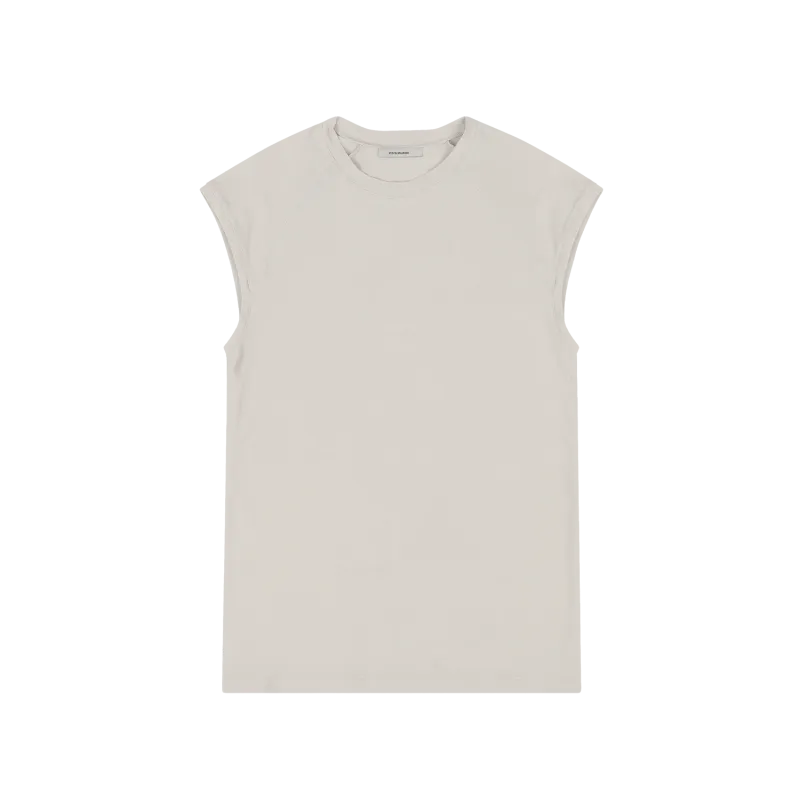cut-off-tank-off-white garment view