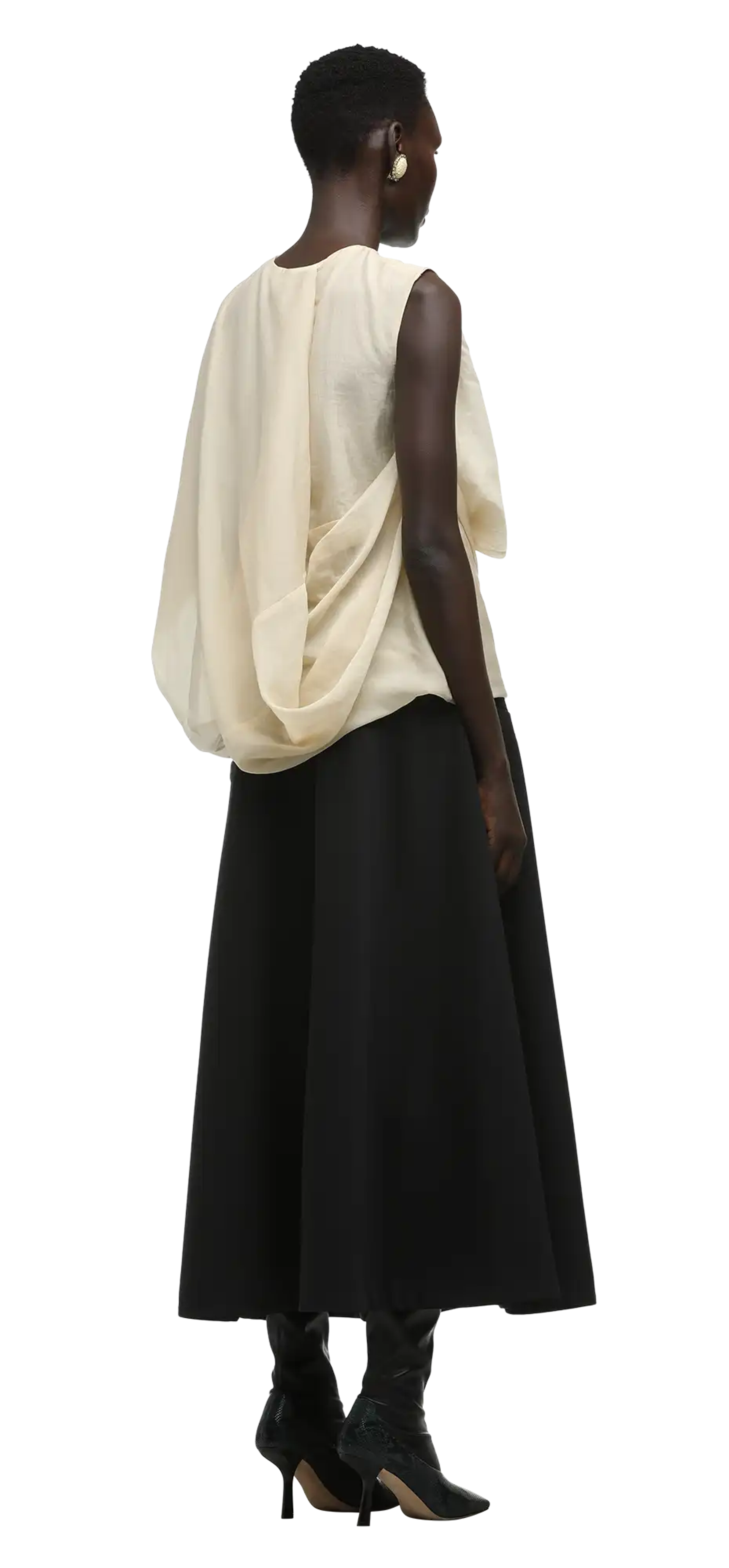 side drape top soft tan - entire studios