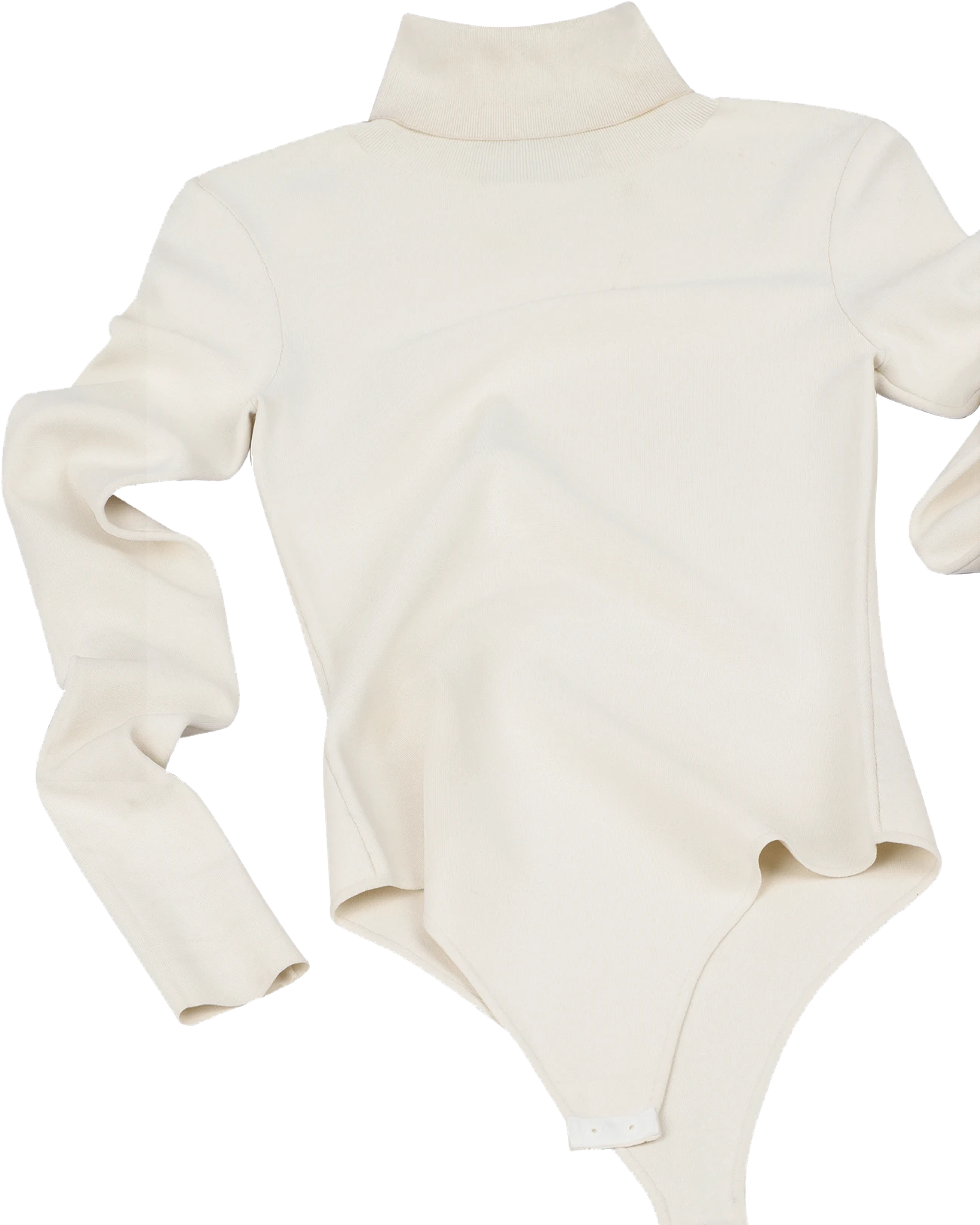 Turtleneck Bodysuit Off White - Image 7