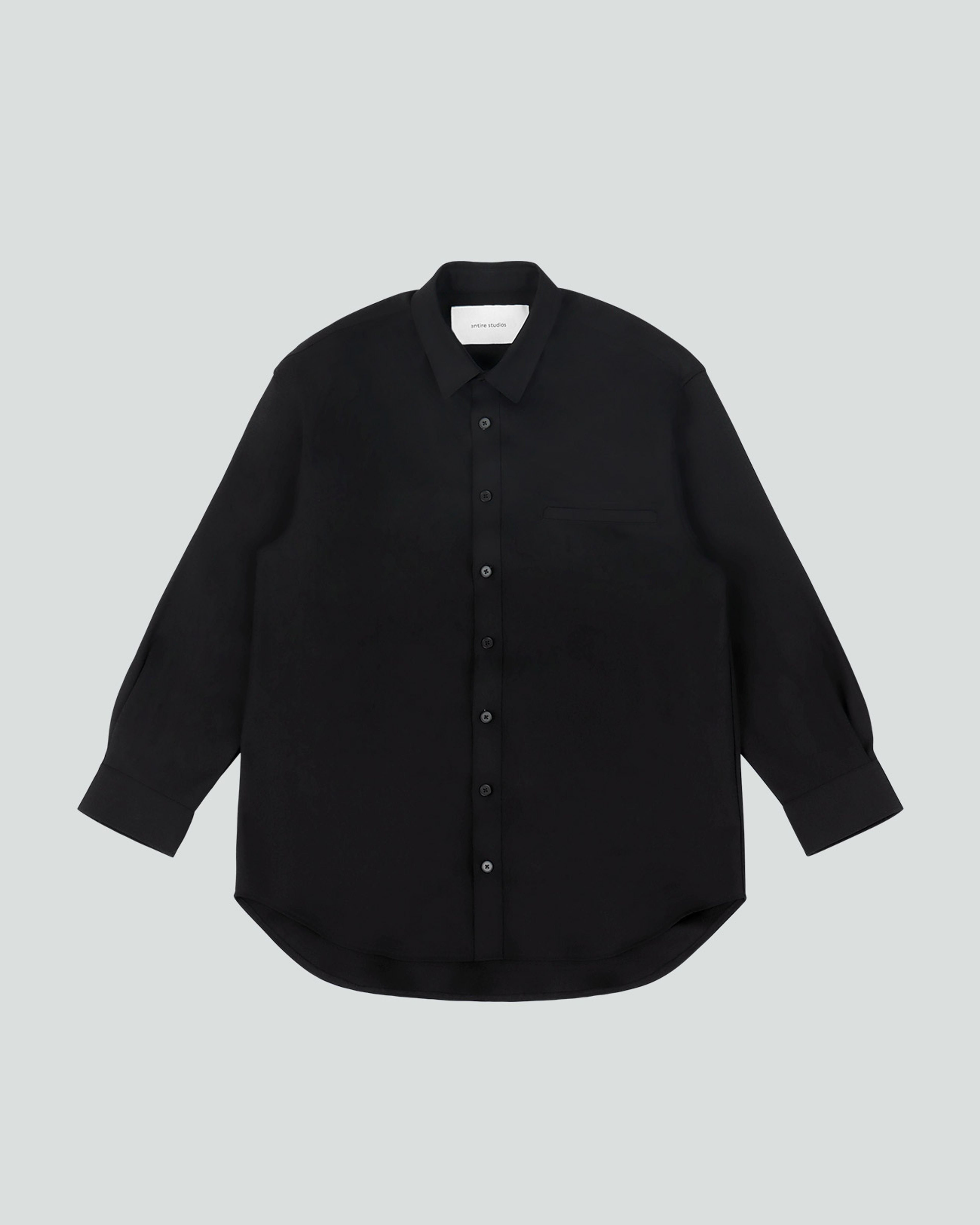 Giant Wool Shirt Black - Image 2