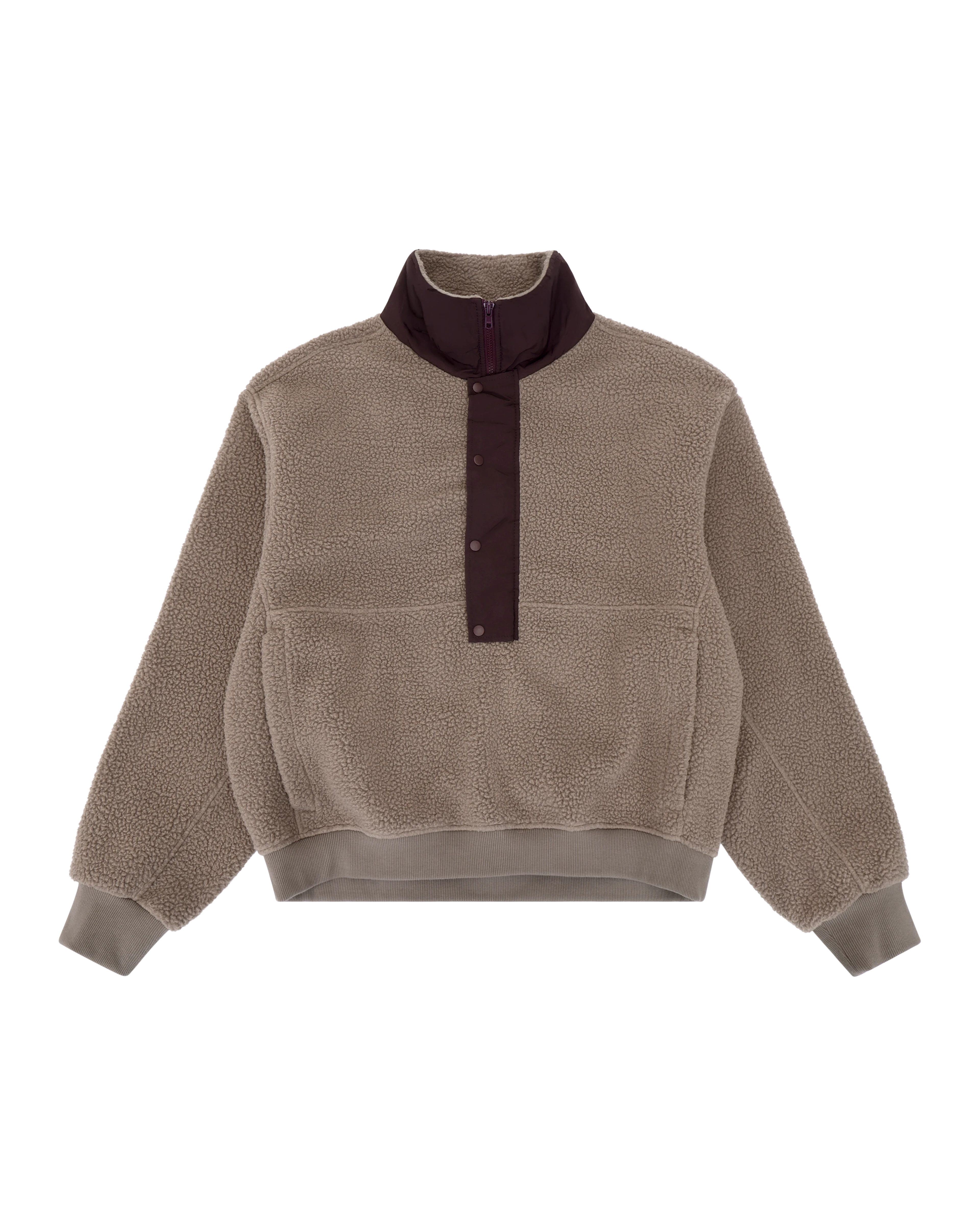 System Half Zip Fleece Brown - Image 7