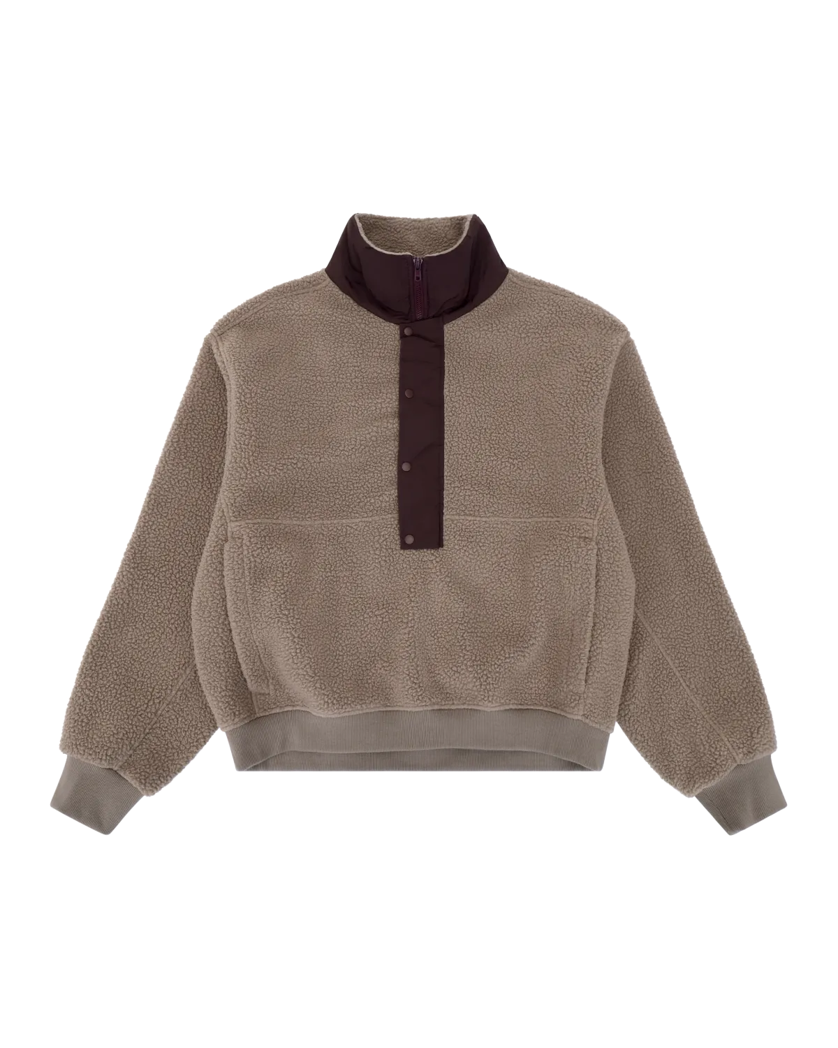 System Half Zip Fleece Brown - Image 7
