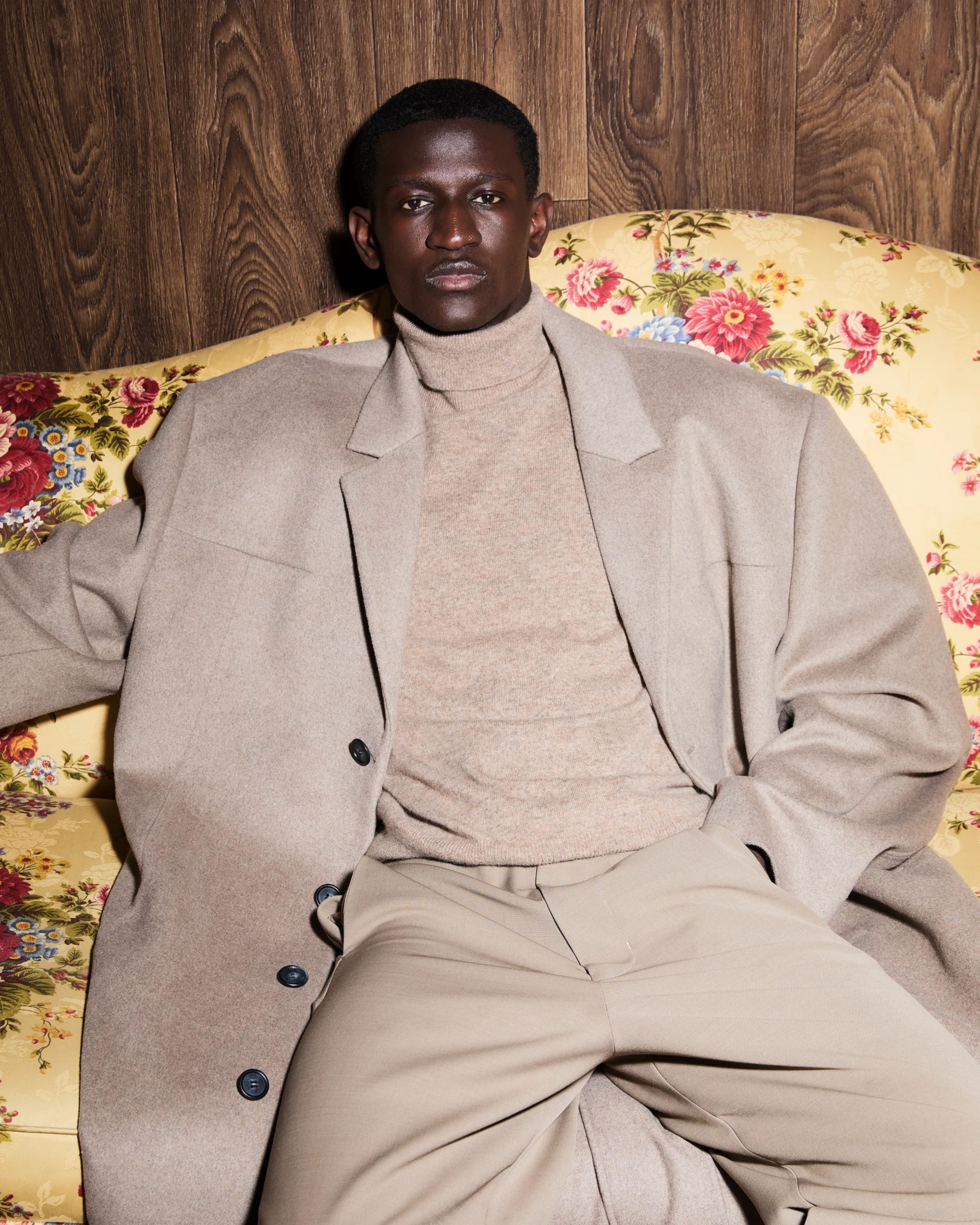 Knit Turtleneck Camel - Image 2