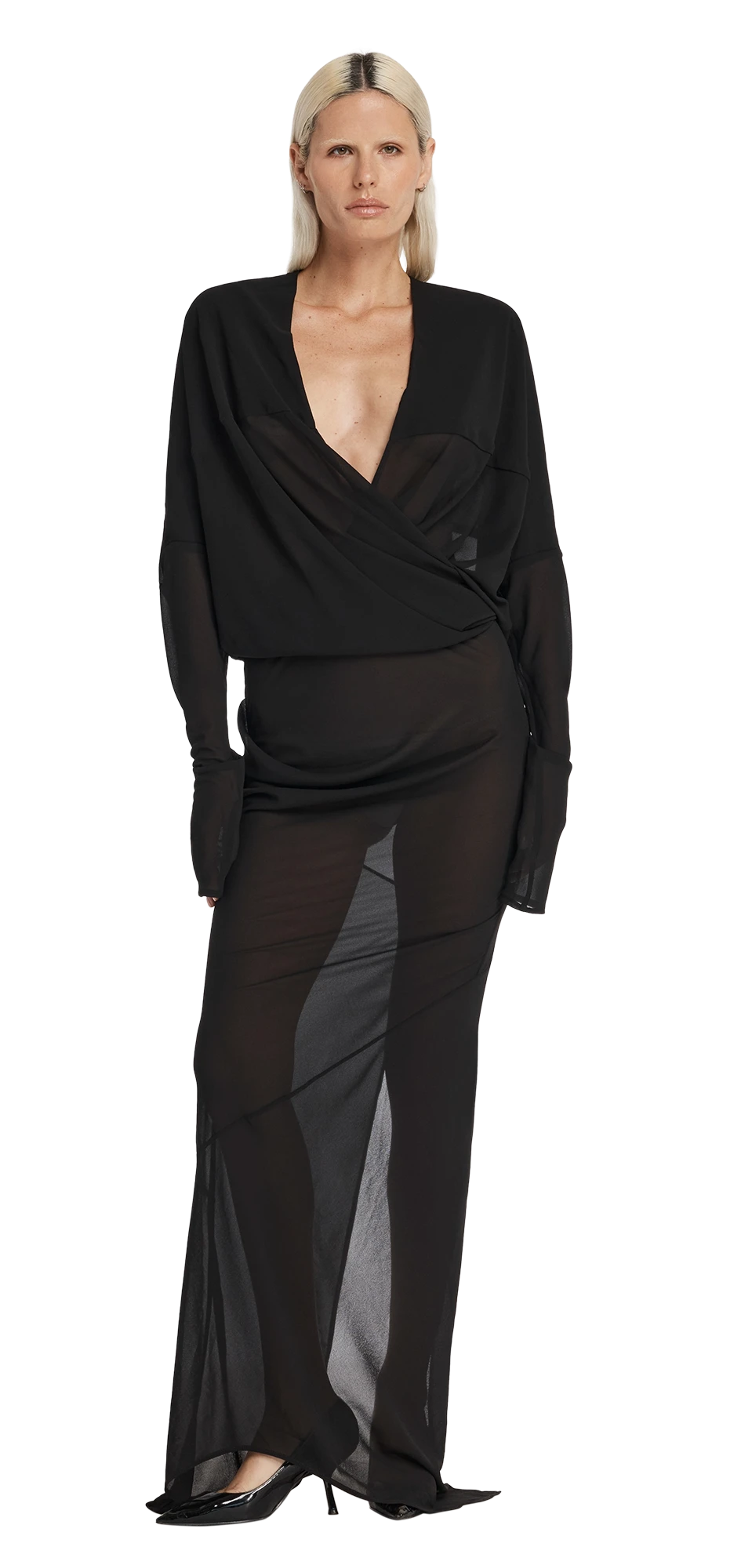 robe-dress-black character front view