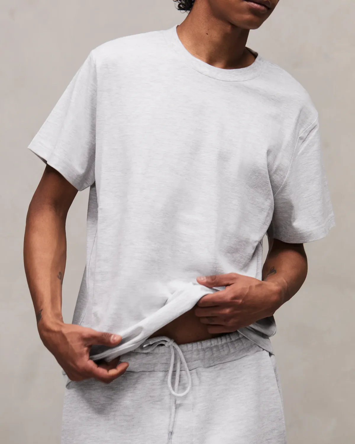 Standard Tee Heather Grey - Image 3