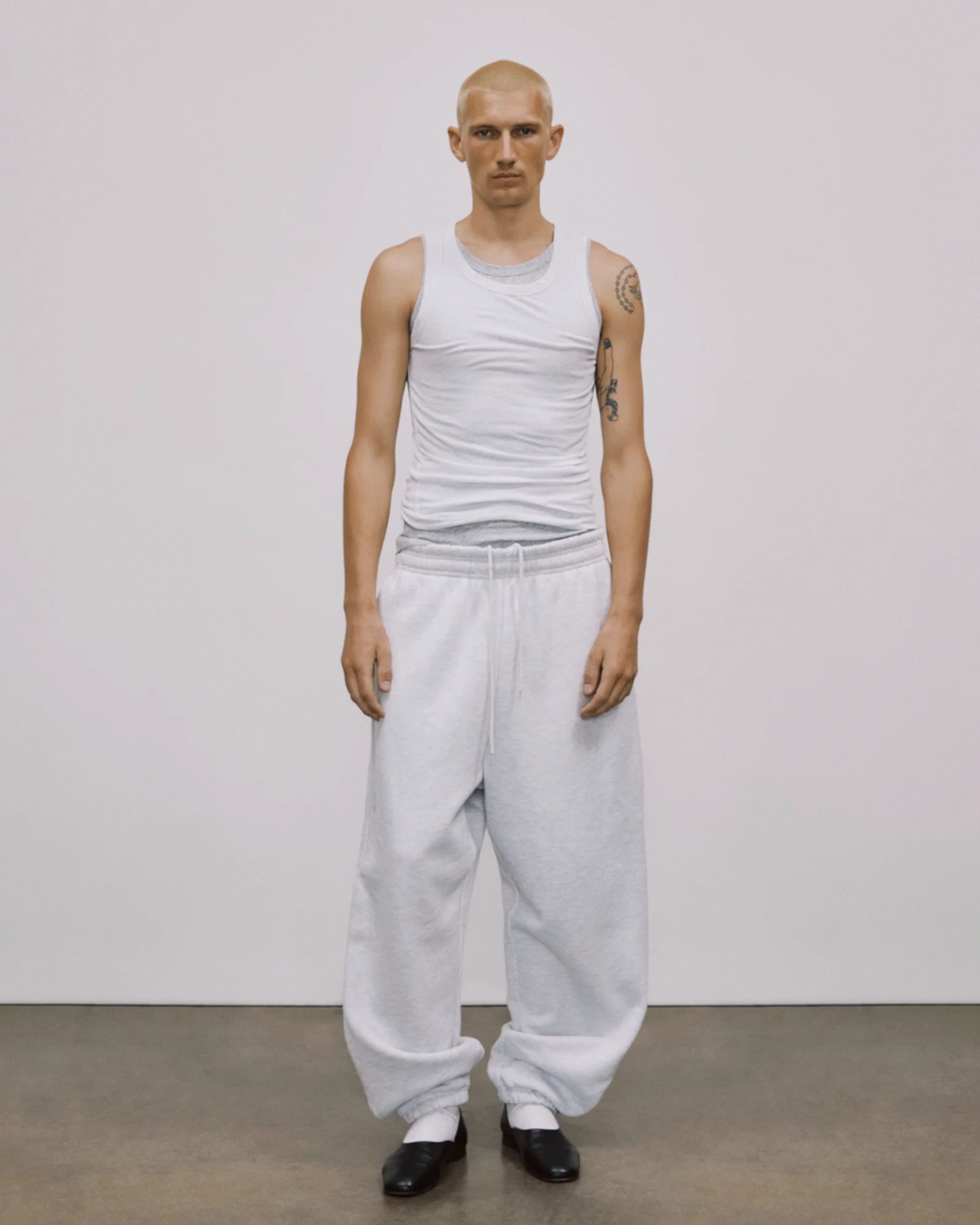 Sheer Tank Heather Grey - Image 3