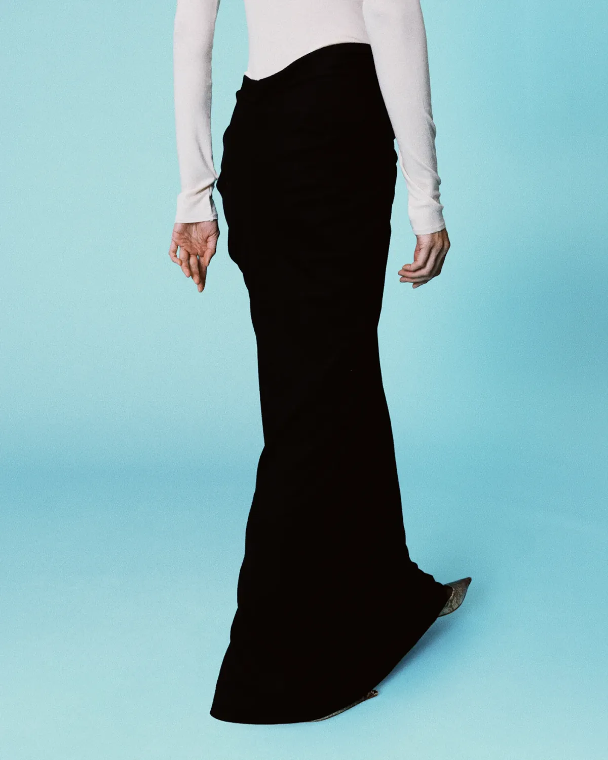 Interlock Skirt Black Wool - Image 2