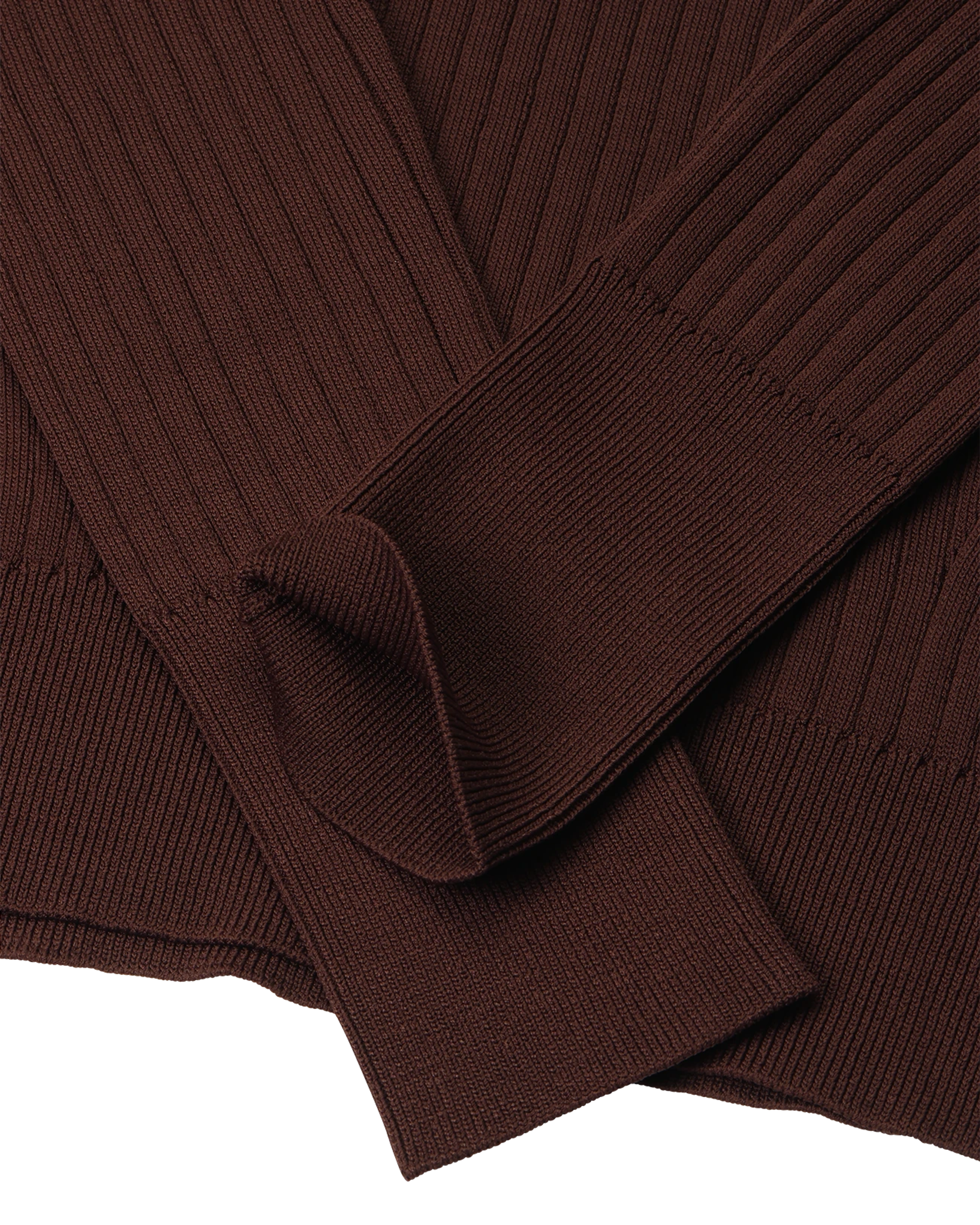 High Neck Henley Umber - Image 4