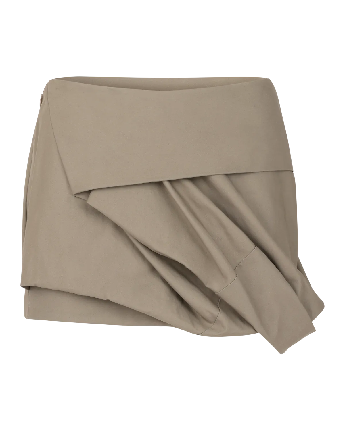 Structured Mini Skirt Taupe - Image 4