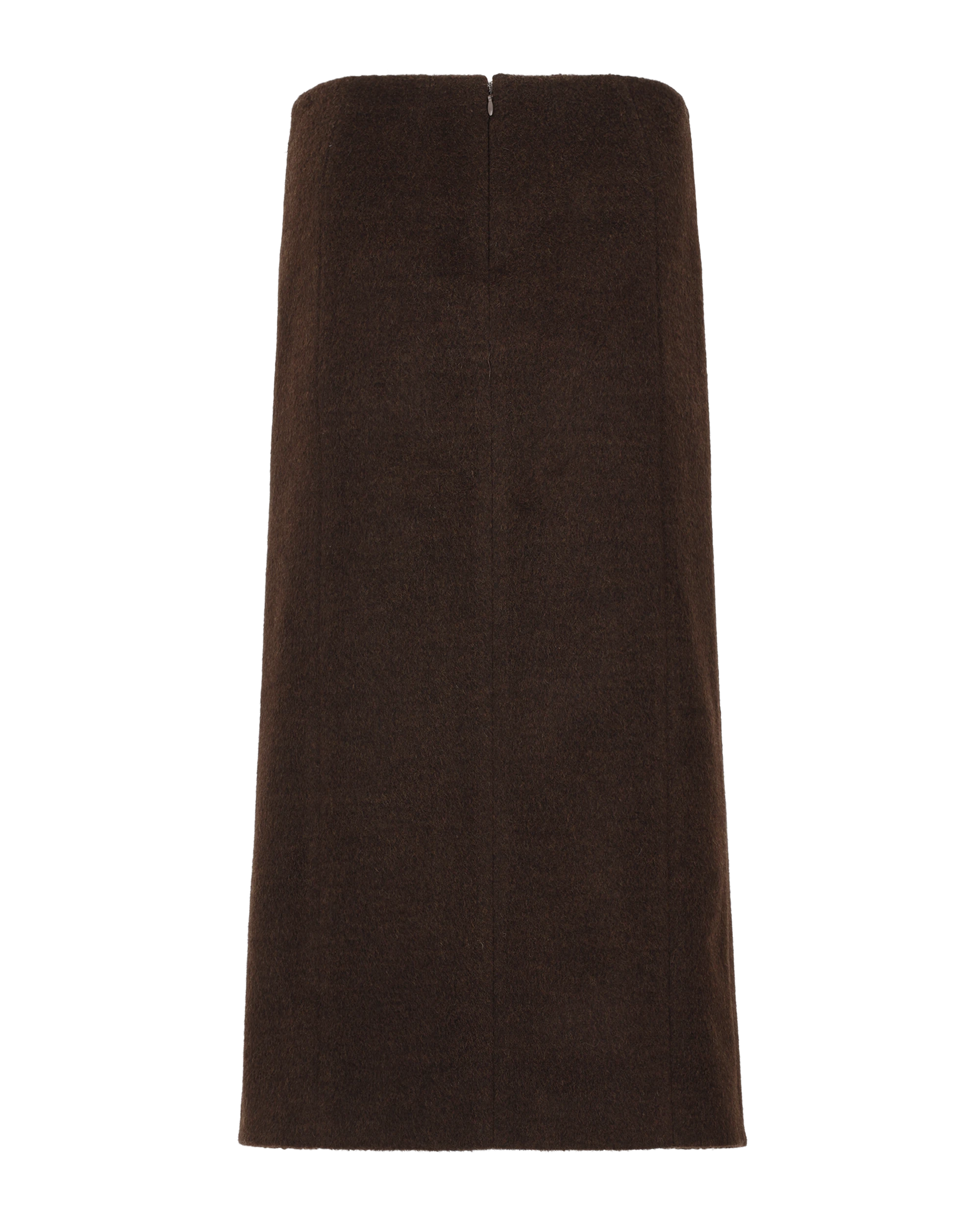 Tailored Midi Skirt Brown - Image 2