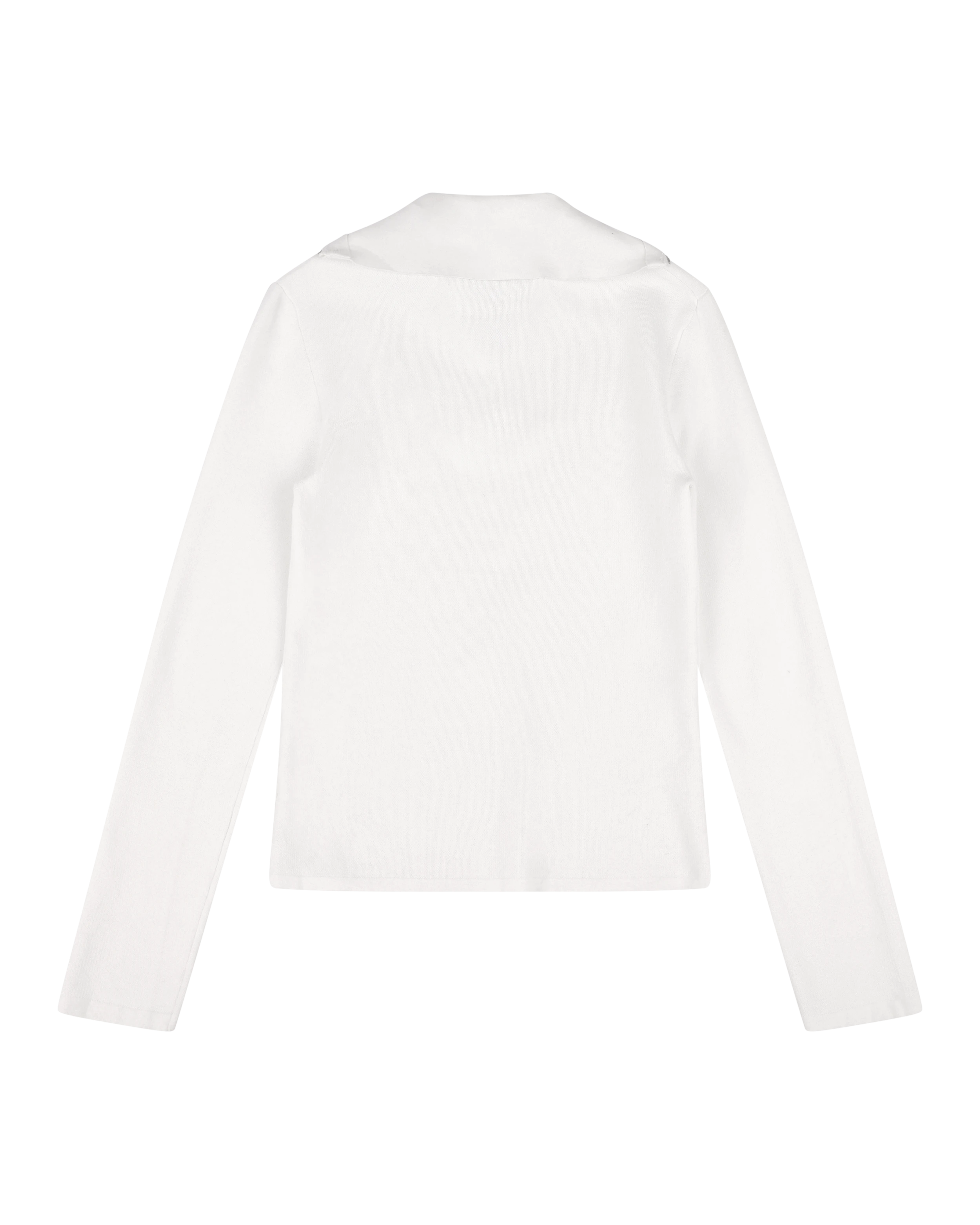 Zip Up Turtleneck Ivory - Image 7