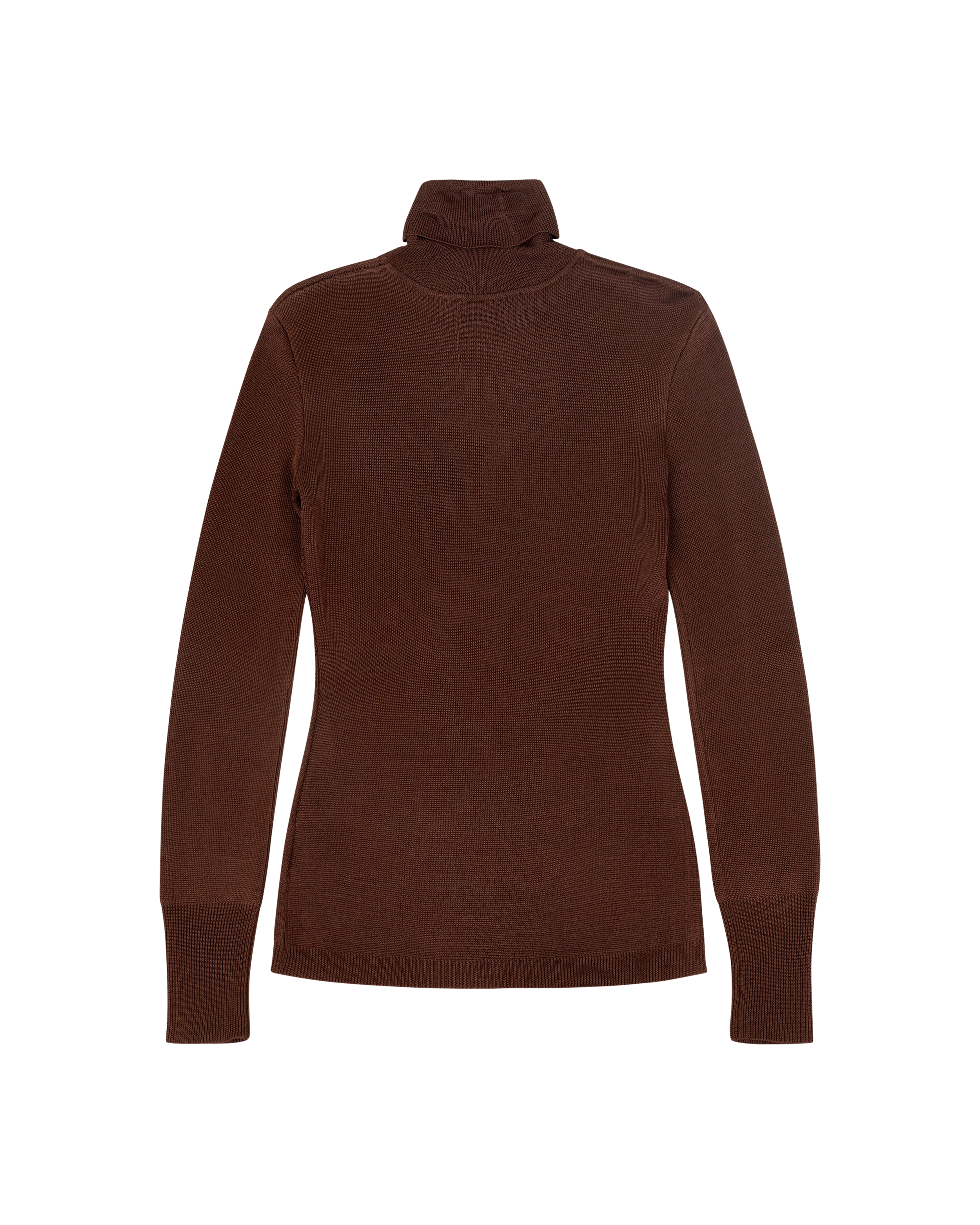 Turtleneck Long Sleeve Chocolate - Image 4