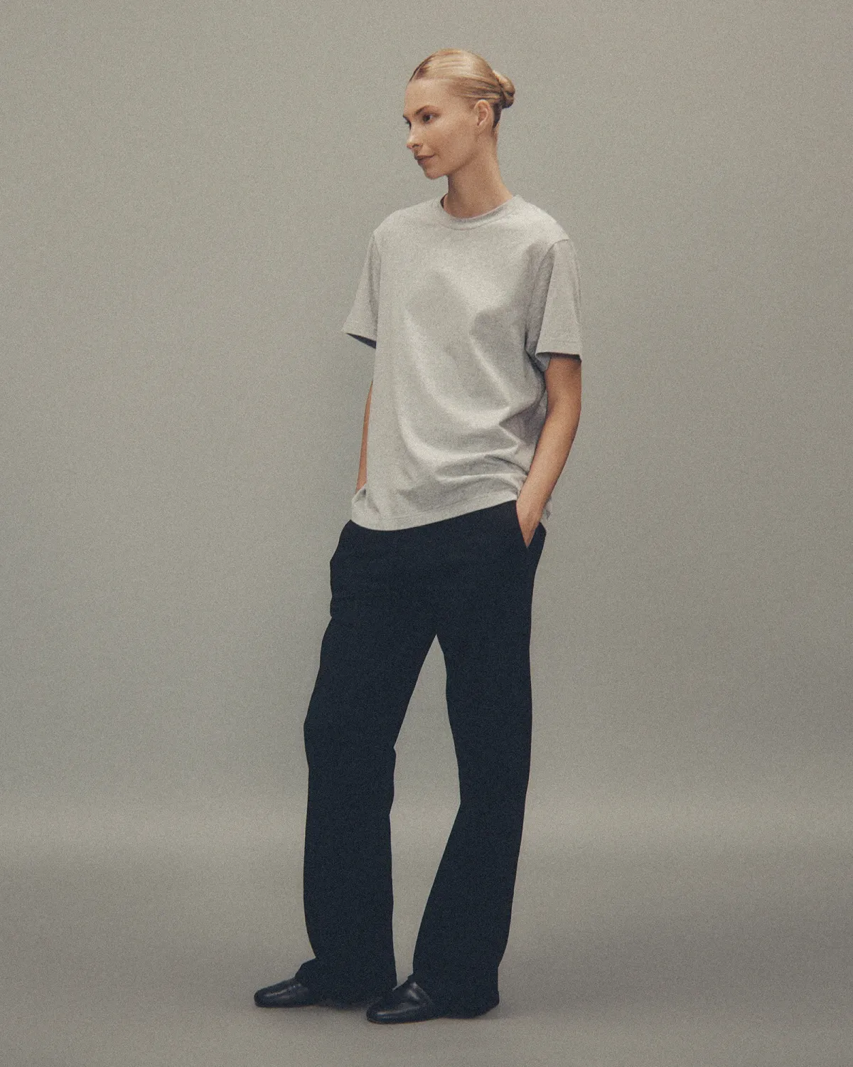 Standard Tee Grey Marle - Image 2