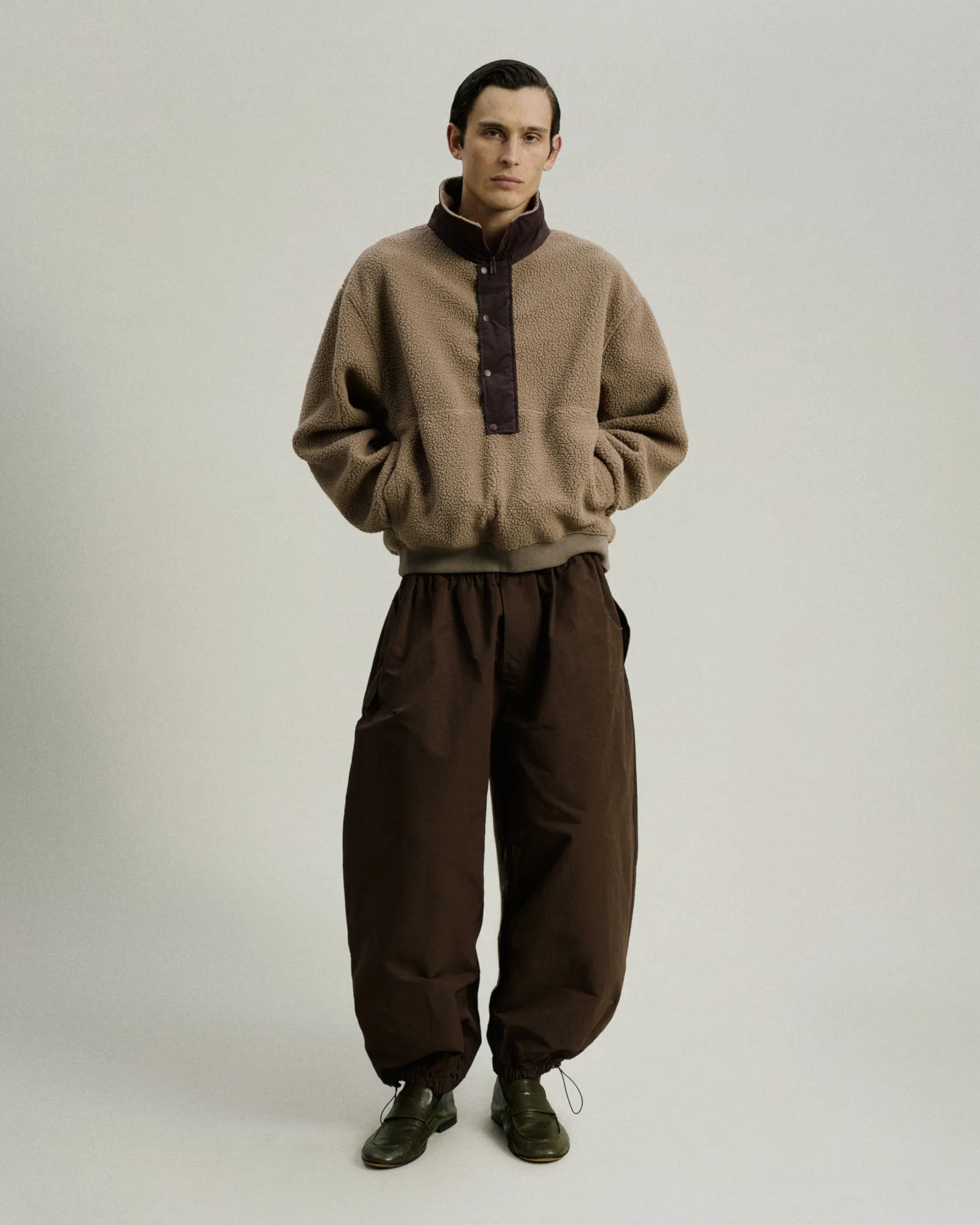 System Half Zip Fleece Brown - Image 2
