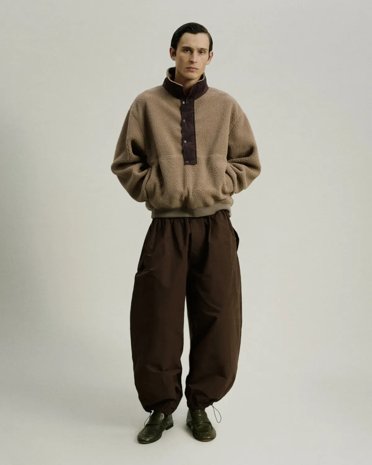 System Half Zip Fleece Brown - Image 2