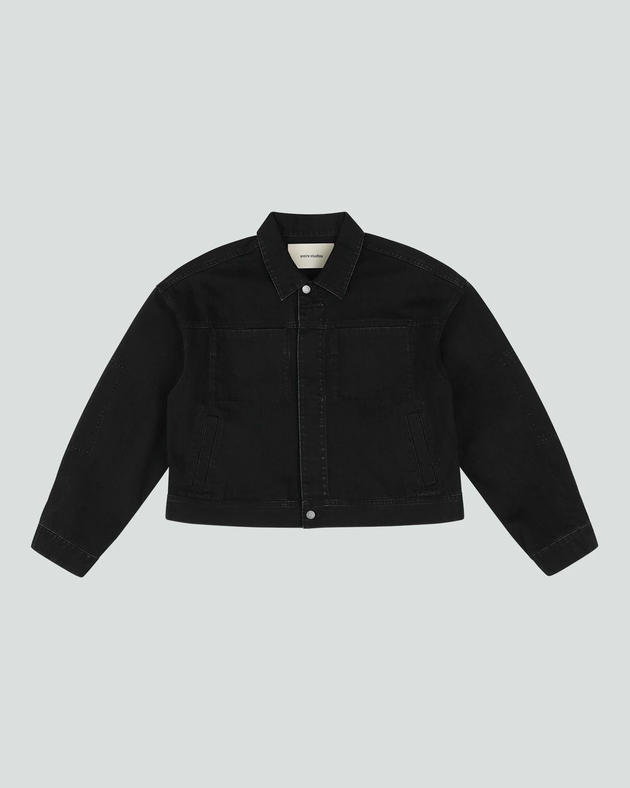 gem denim jacket magnetite - entire studios