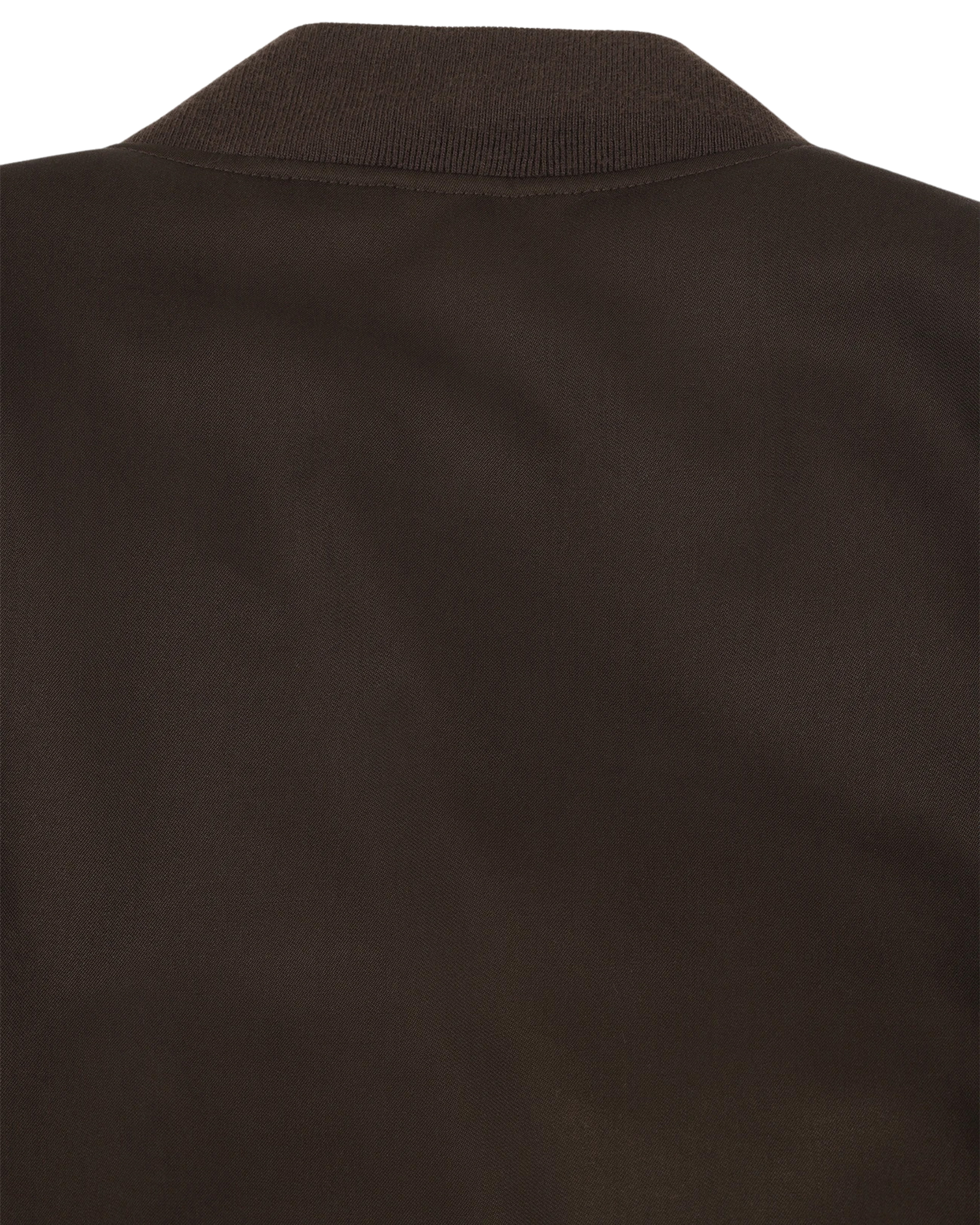 Cropped Broad Bomber Suiting Dark Brown - Image 5