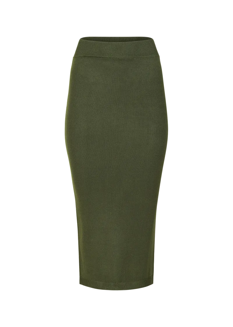 midi-skirt-moss garment view