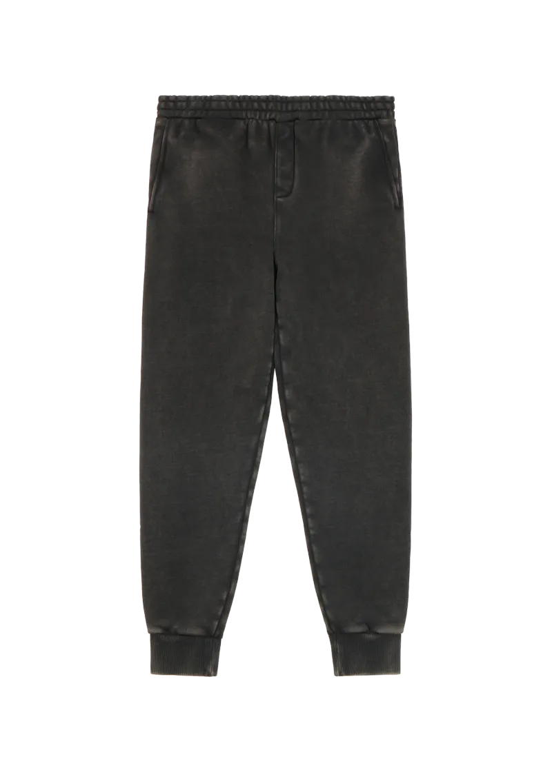 slim-sweatpant-washed-black garment view