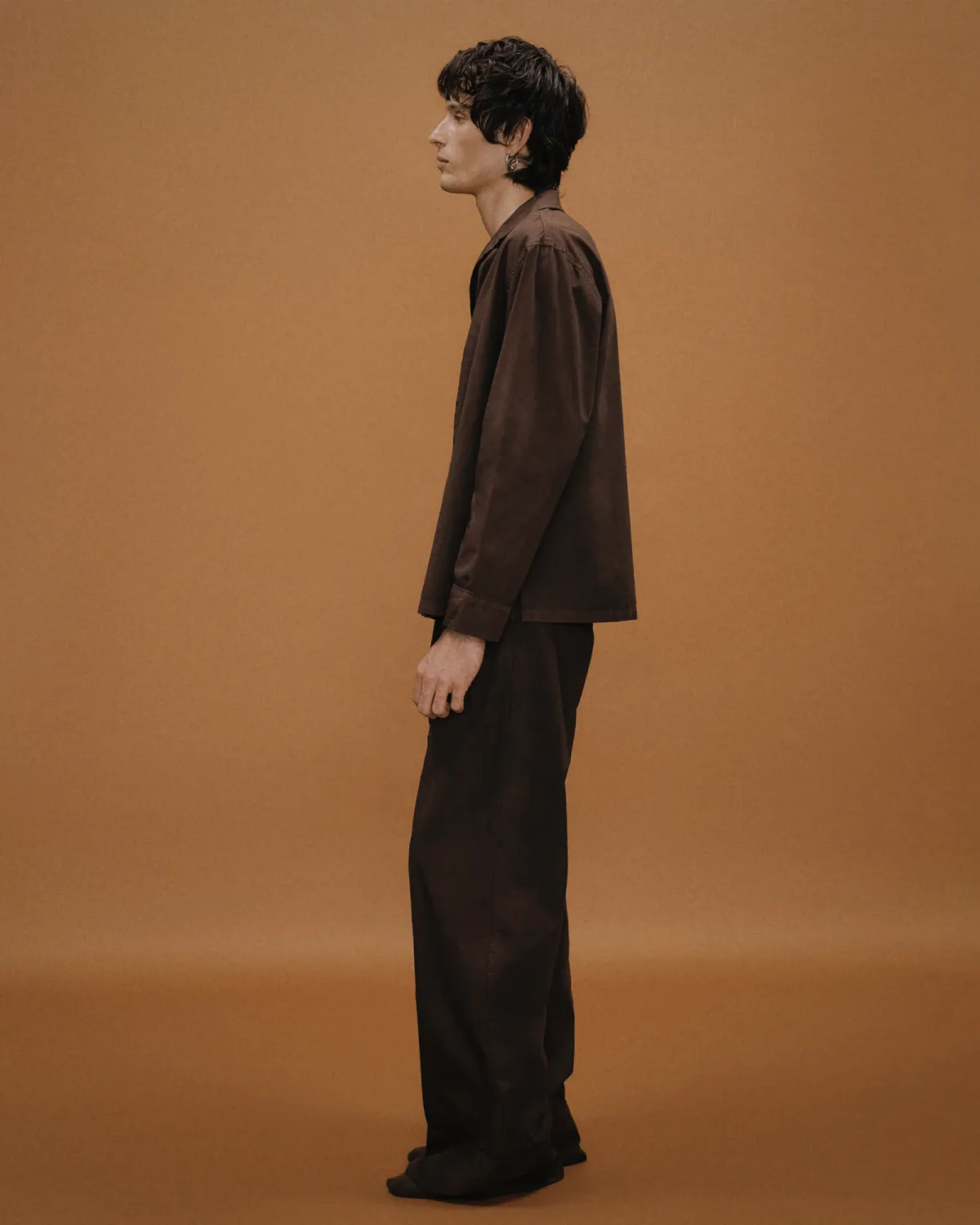 LS Pajama Shirt Brunette - Image 5