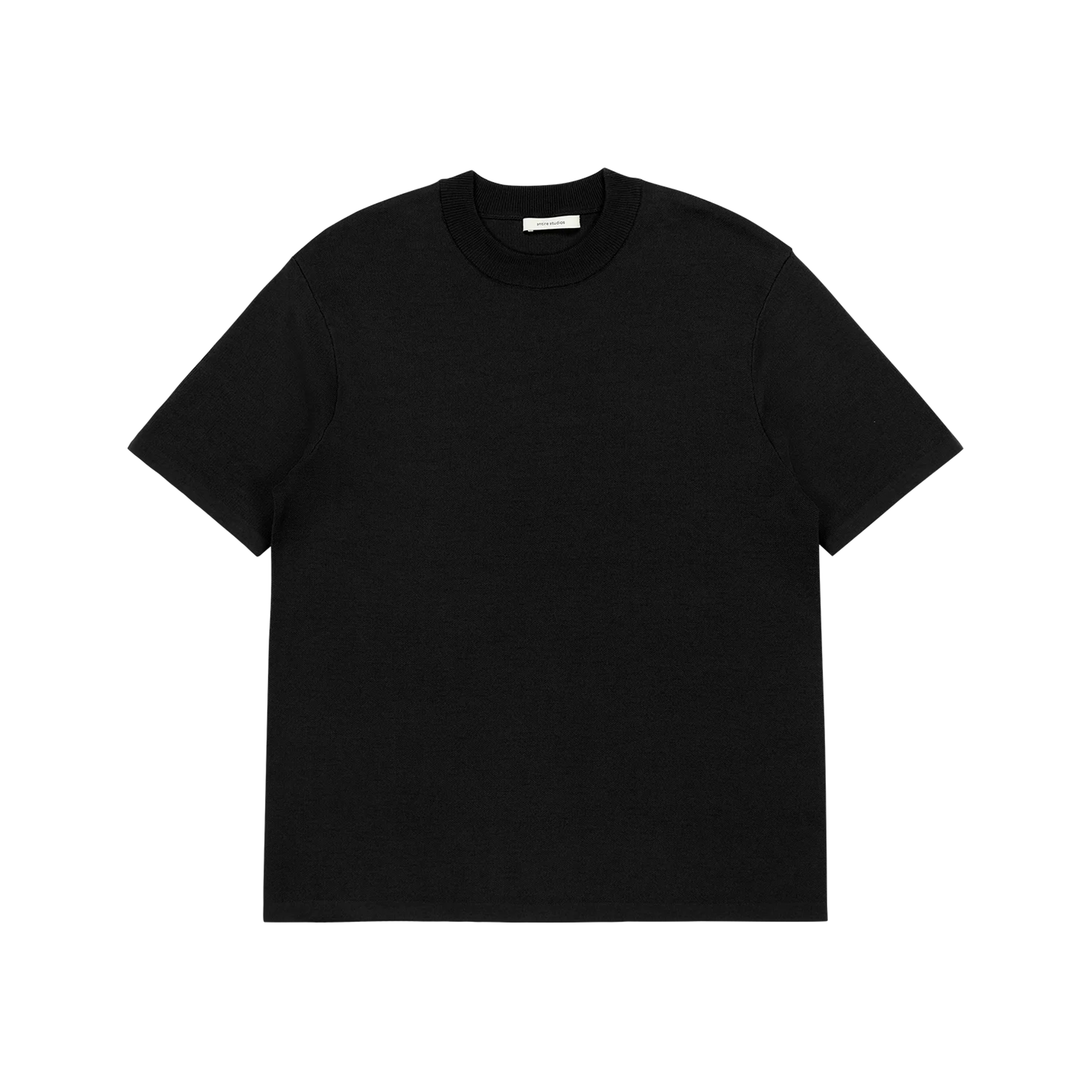 Product slim-knit-tee-black thumbnail