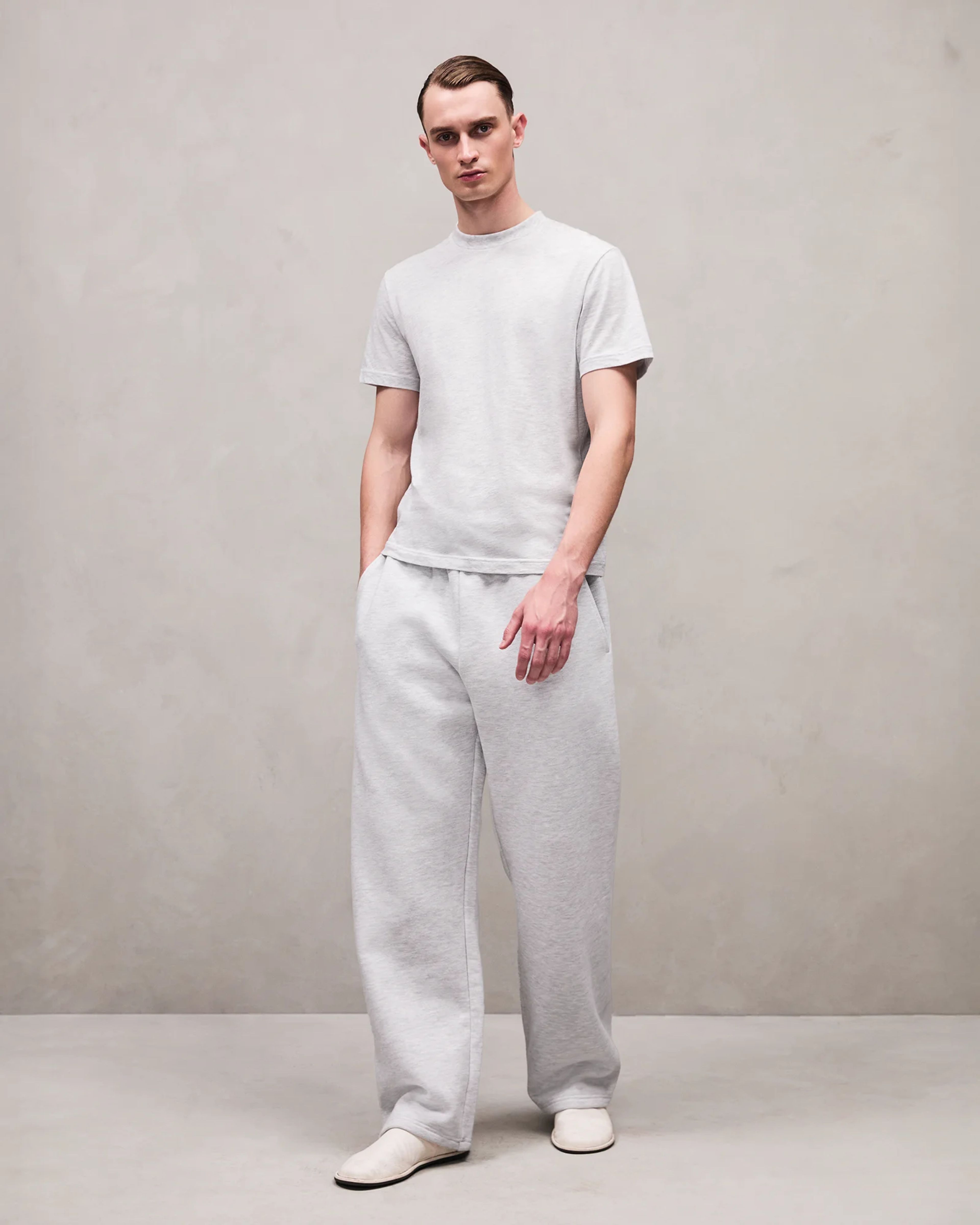 Straight Leg Sweatpant Heather Grey - Image 2