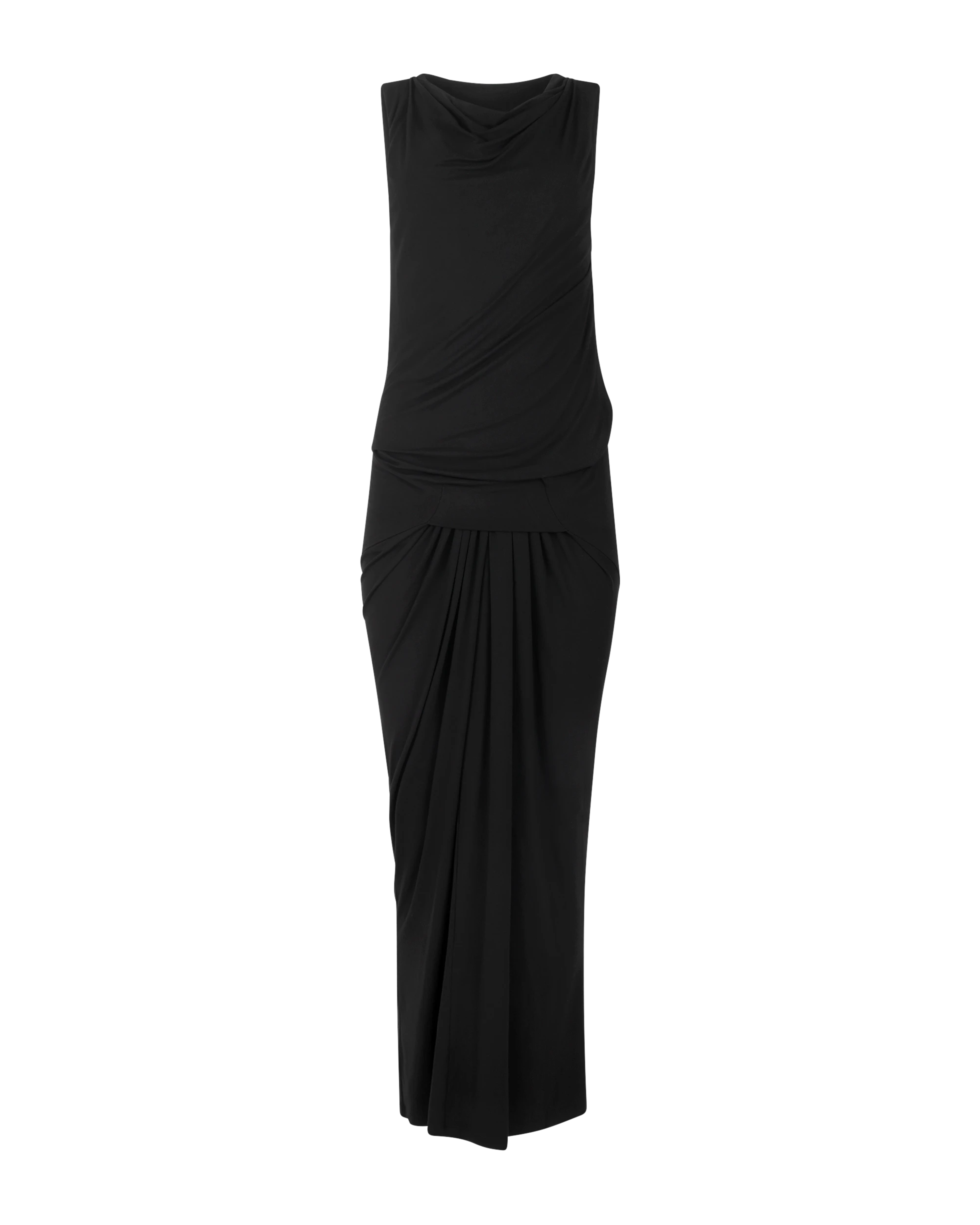 Drape Dress Black - Image 4