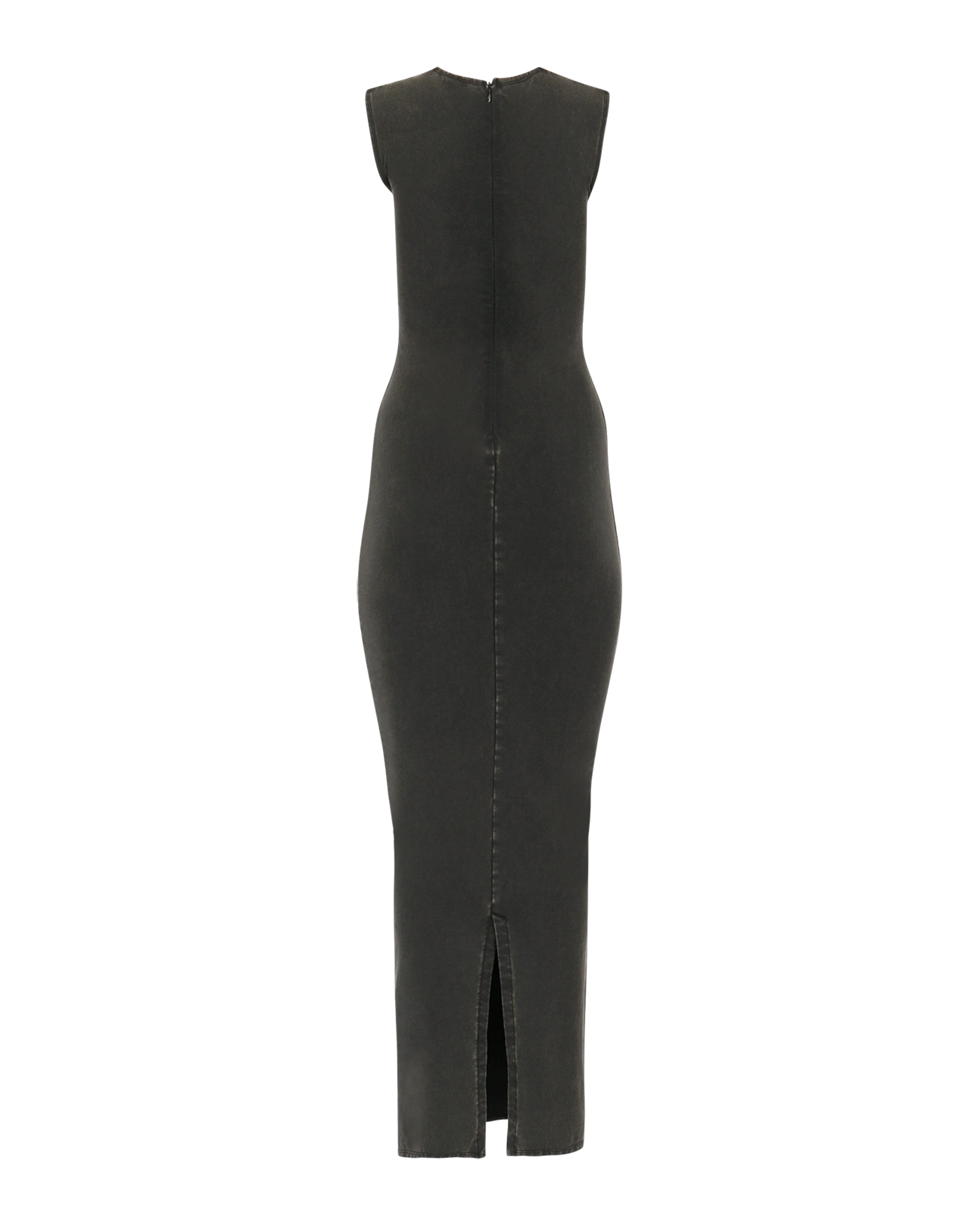 Sleeveless Maxi Cotton Spandex Washed Black - Image 2