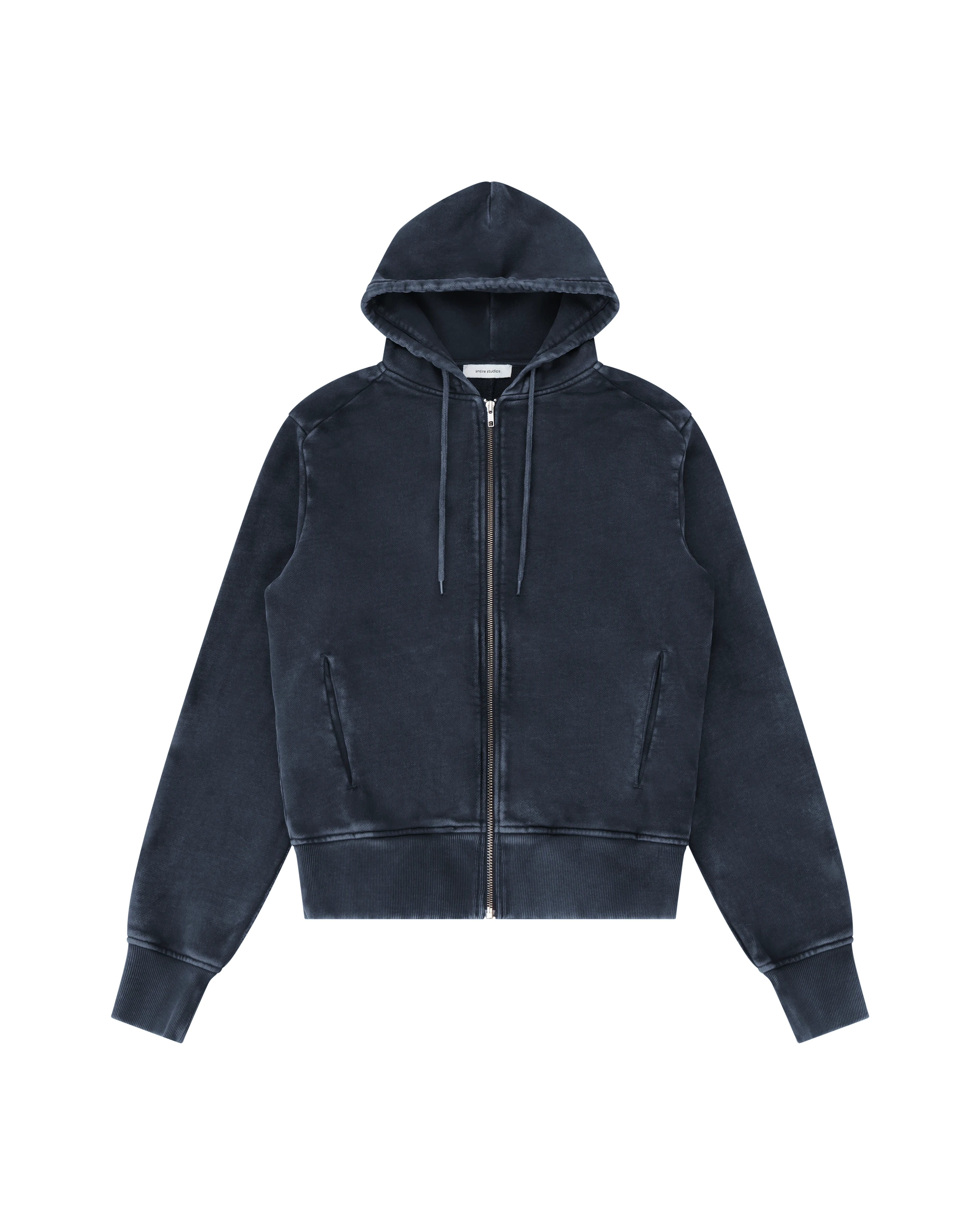 Slim Zip Up Salted Navy - Image 8