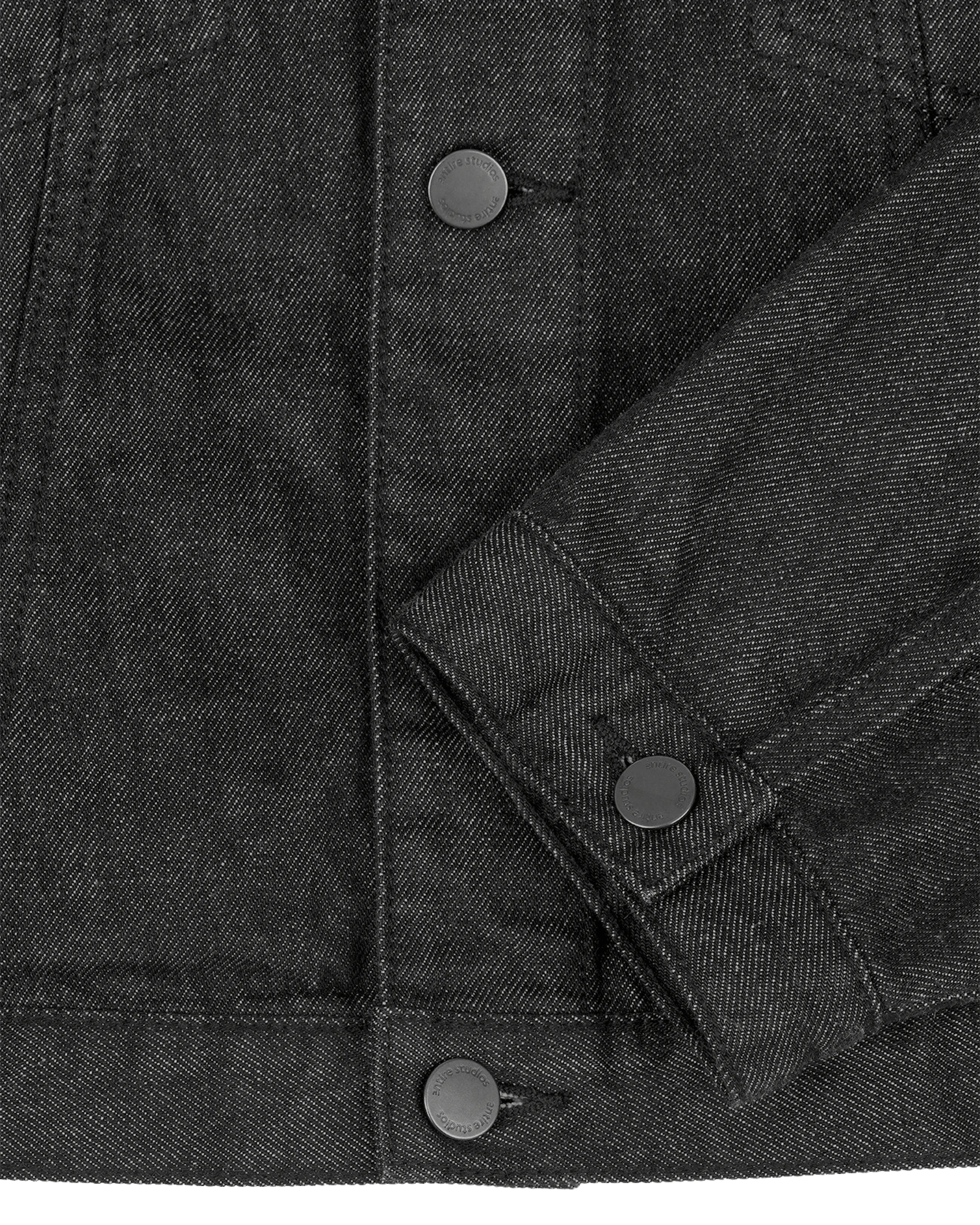 Shrunken Denim Jacket Raw Black - Image 6