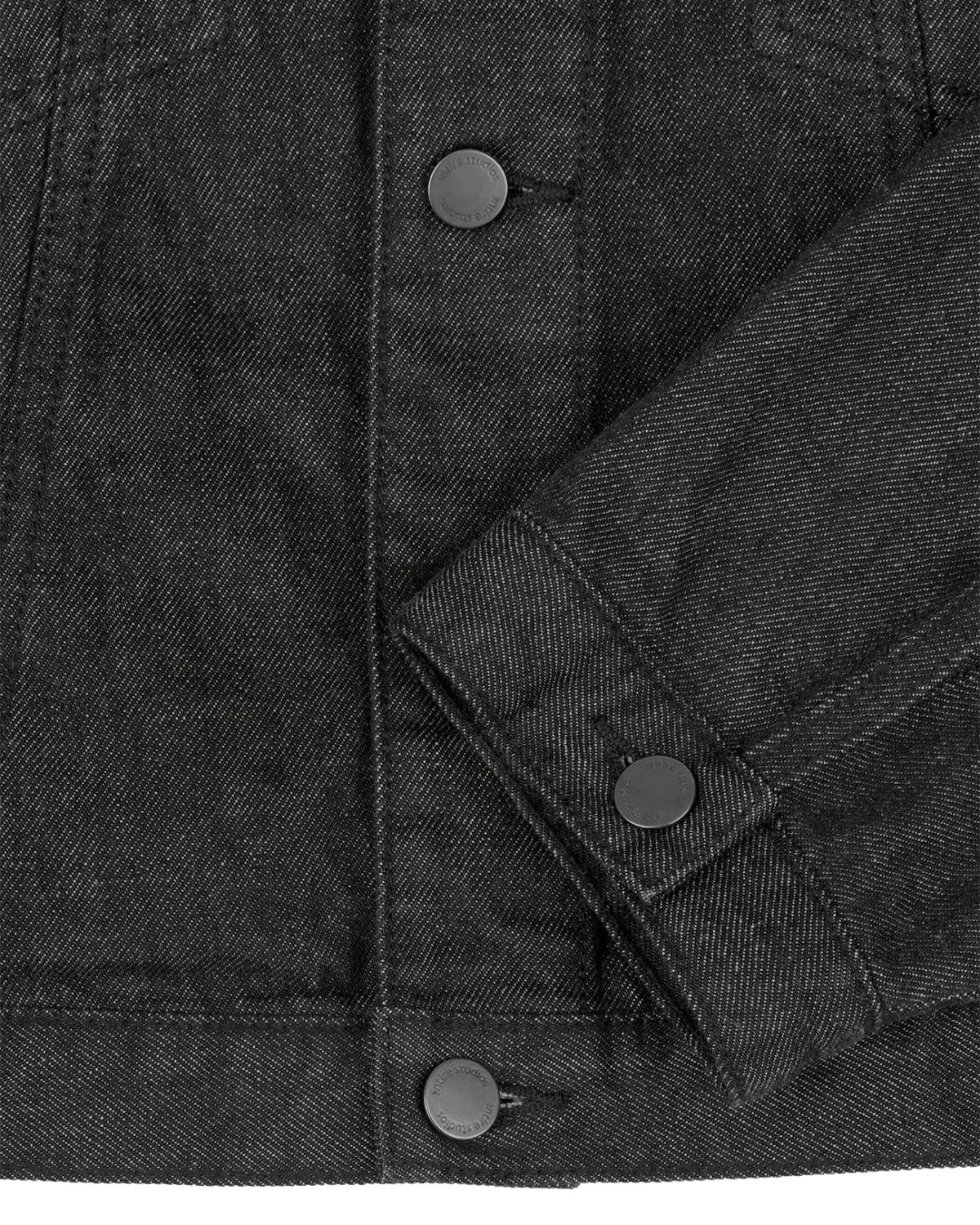 Shrunken Denim Jacket Raw Black - Image 6