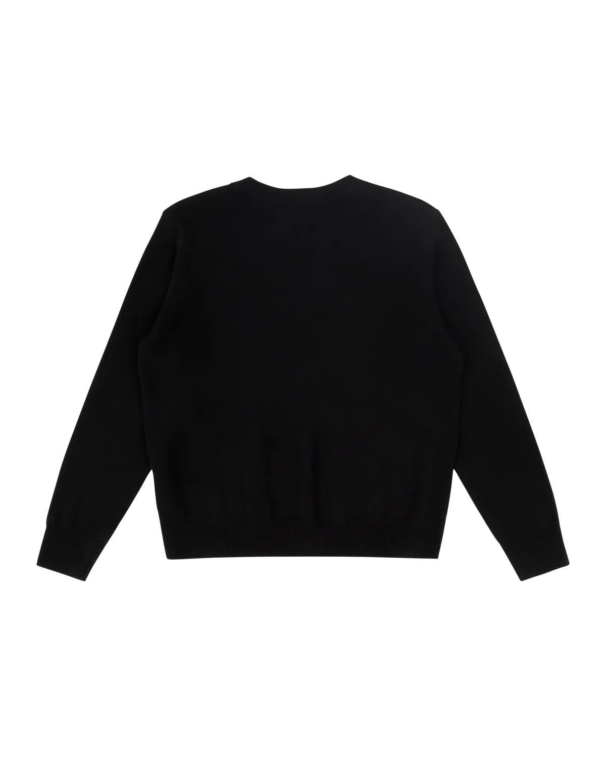 Knit Cashmere V Neck Black - Image 5