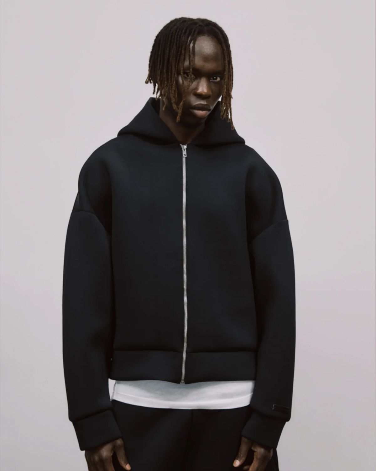 scuba zip hood black - entire studios