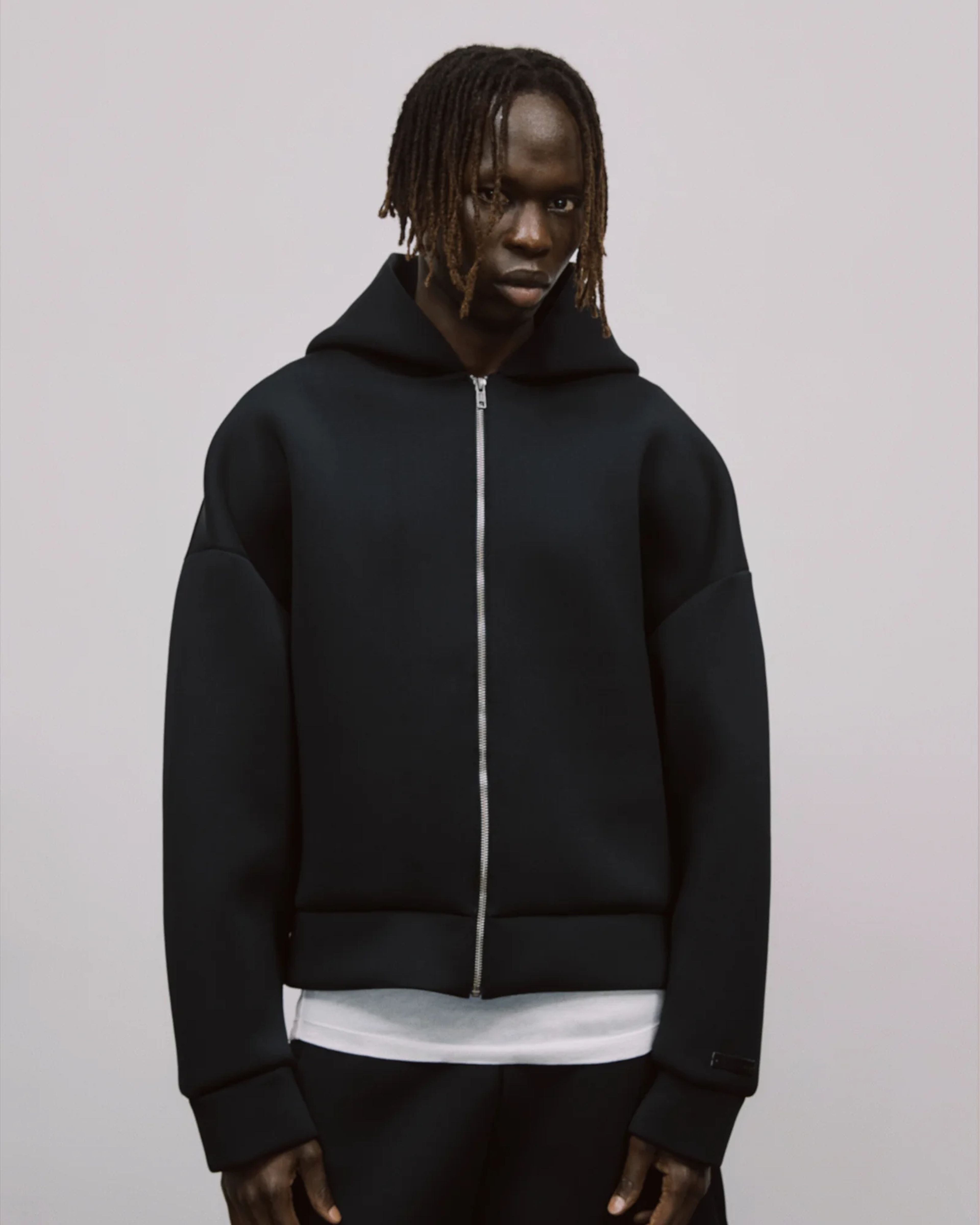 Scuba Zip Hood Black - Image 3