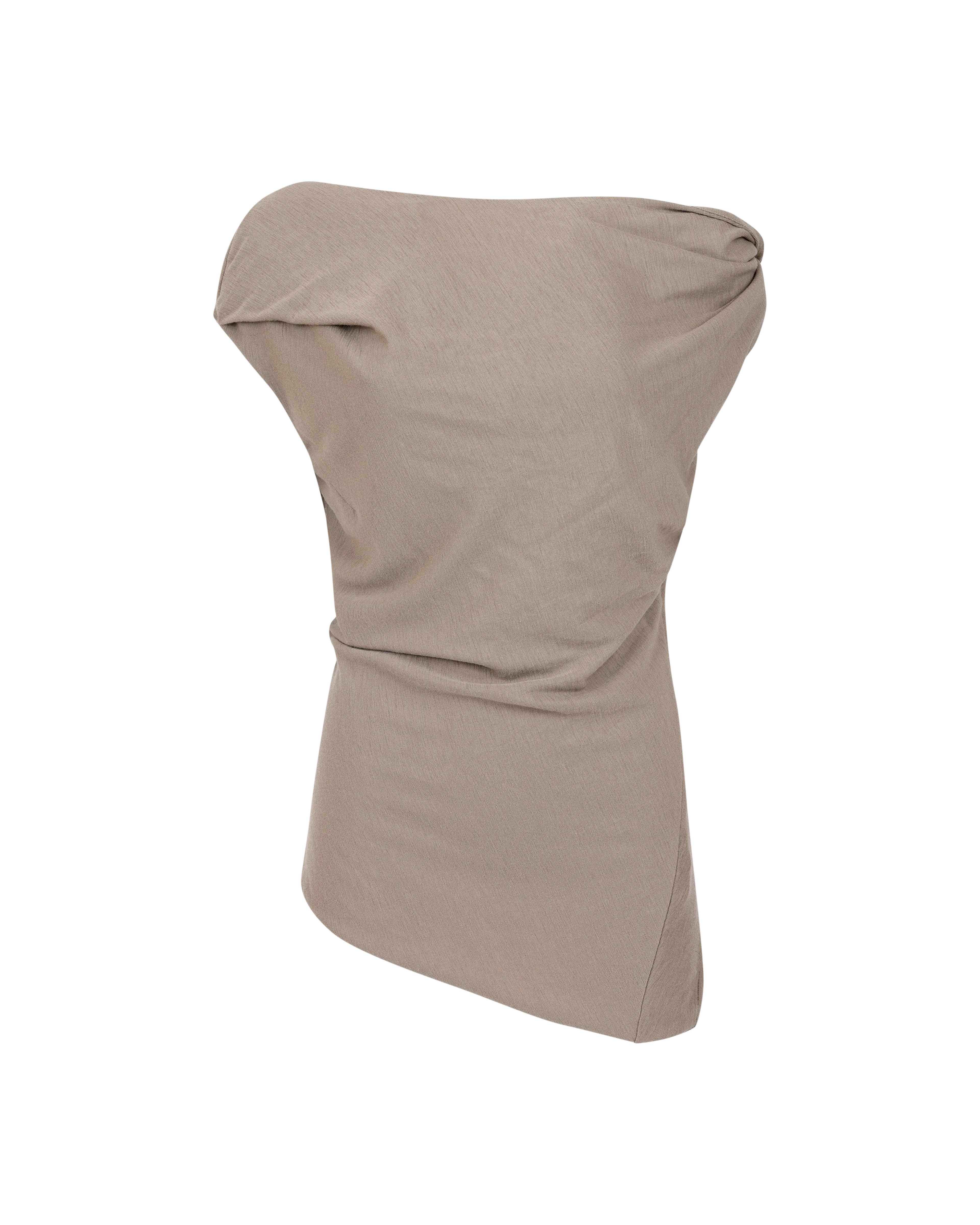 Jersey Twist Top Beige - Image 2