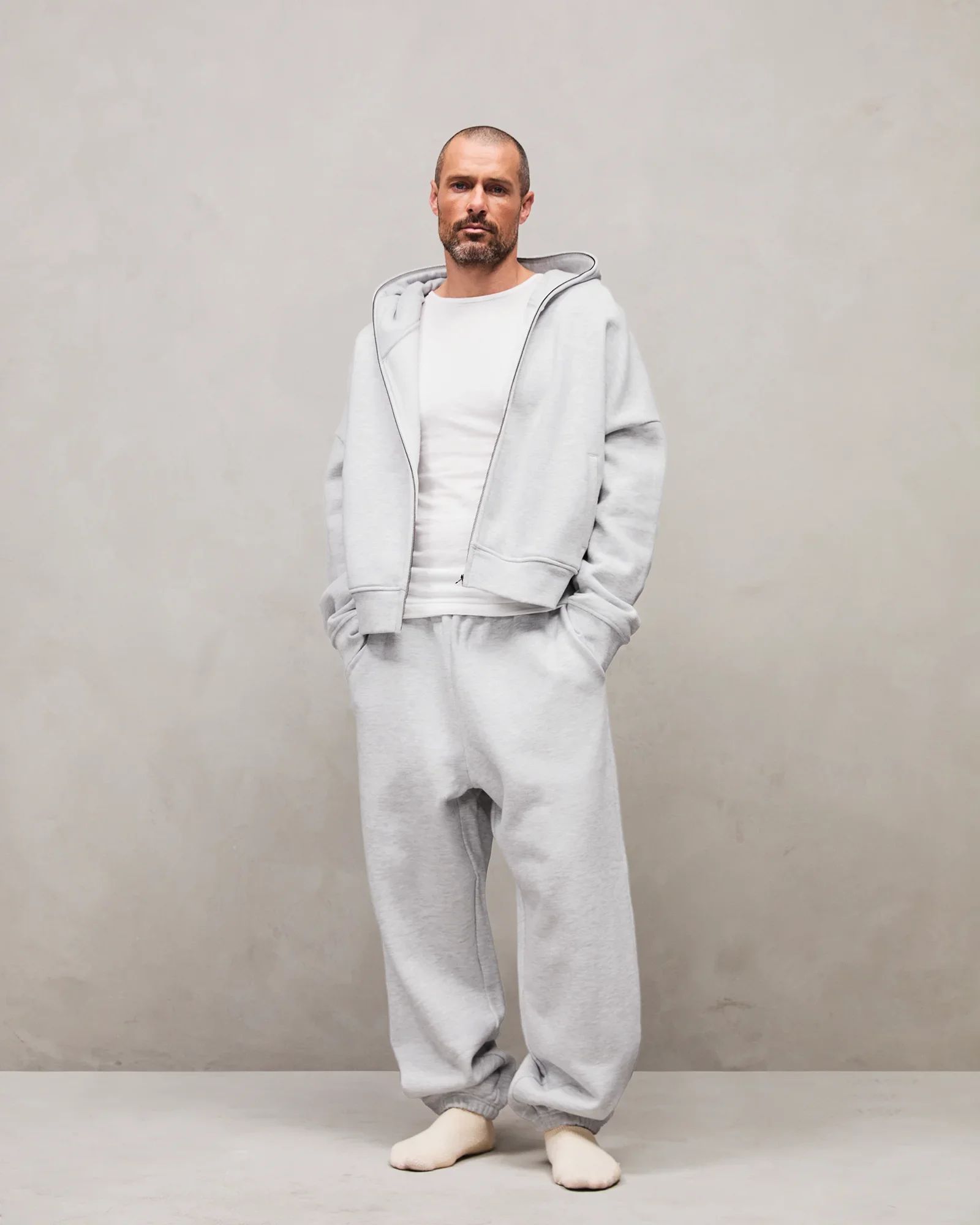 eternal zip heather grey - entire studios eternal zip heather grey - entire studios