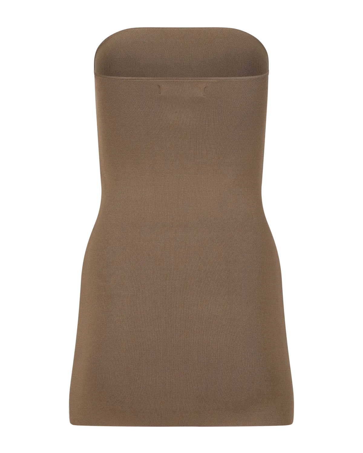 Bandeau Mini Dress Tan - Image 3
