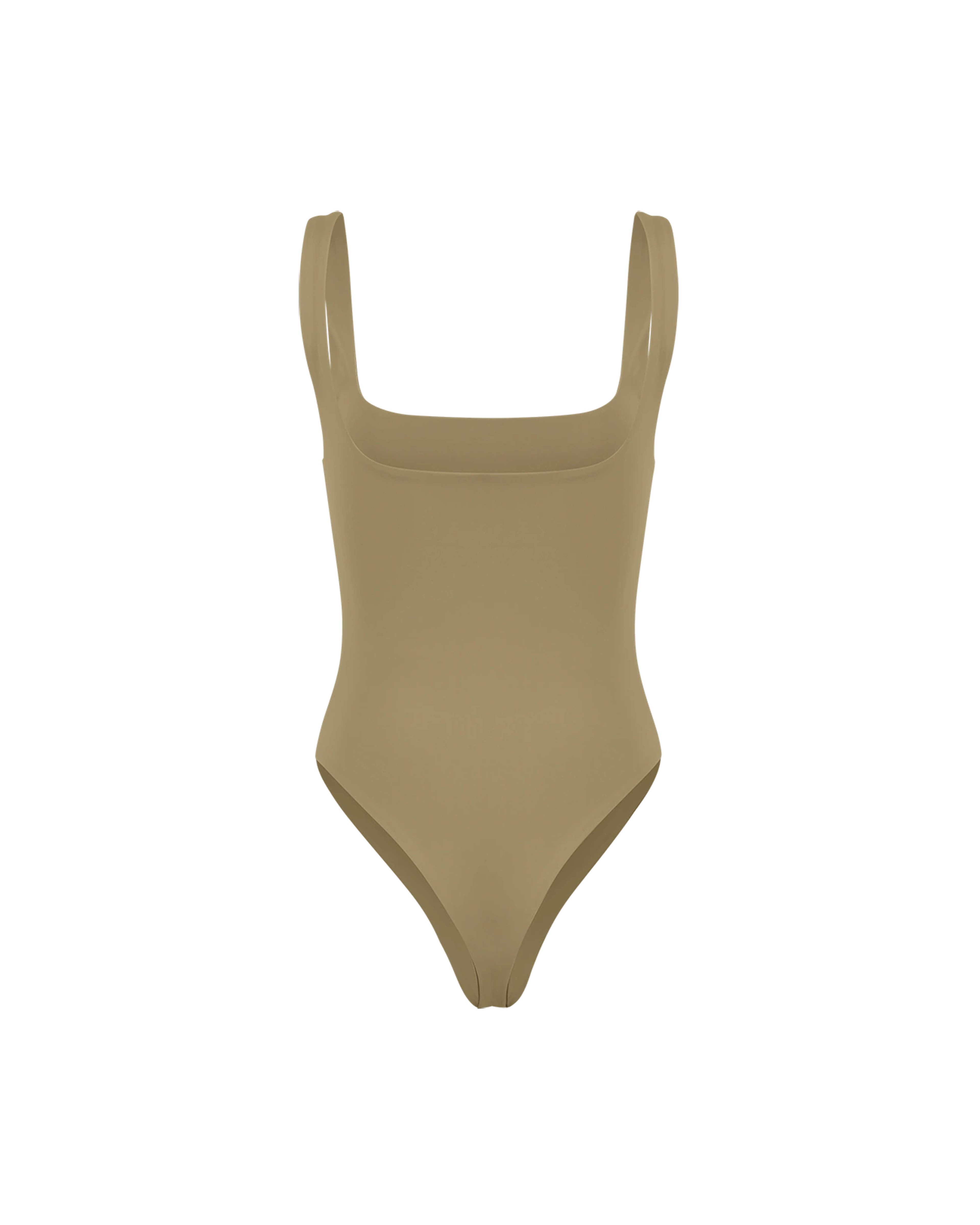 Square Neck Bodysuit Nylon Spandex Cork - Image 2