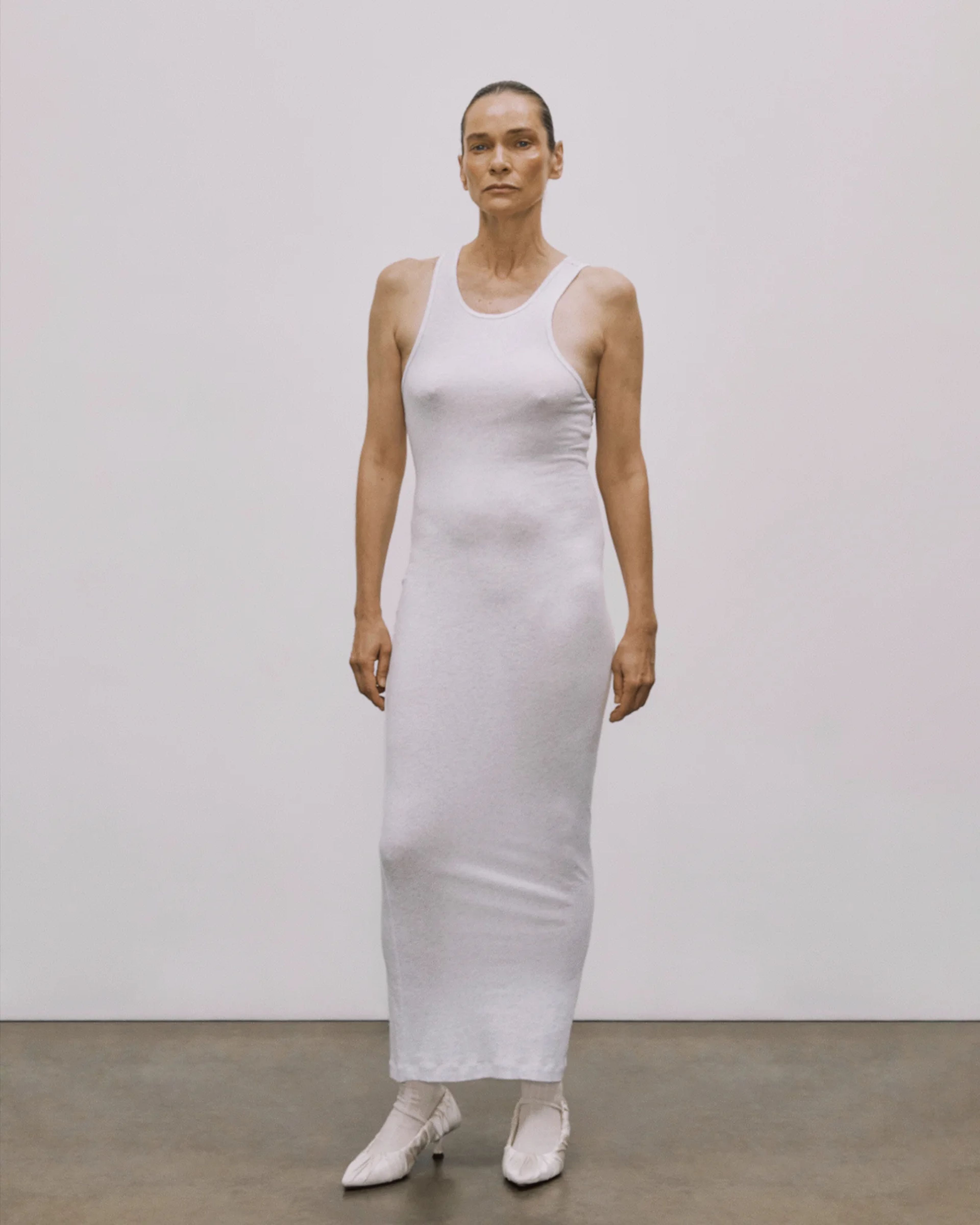 Midi Muscle Tank Heather Grey - Image 2