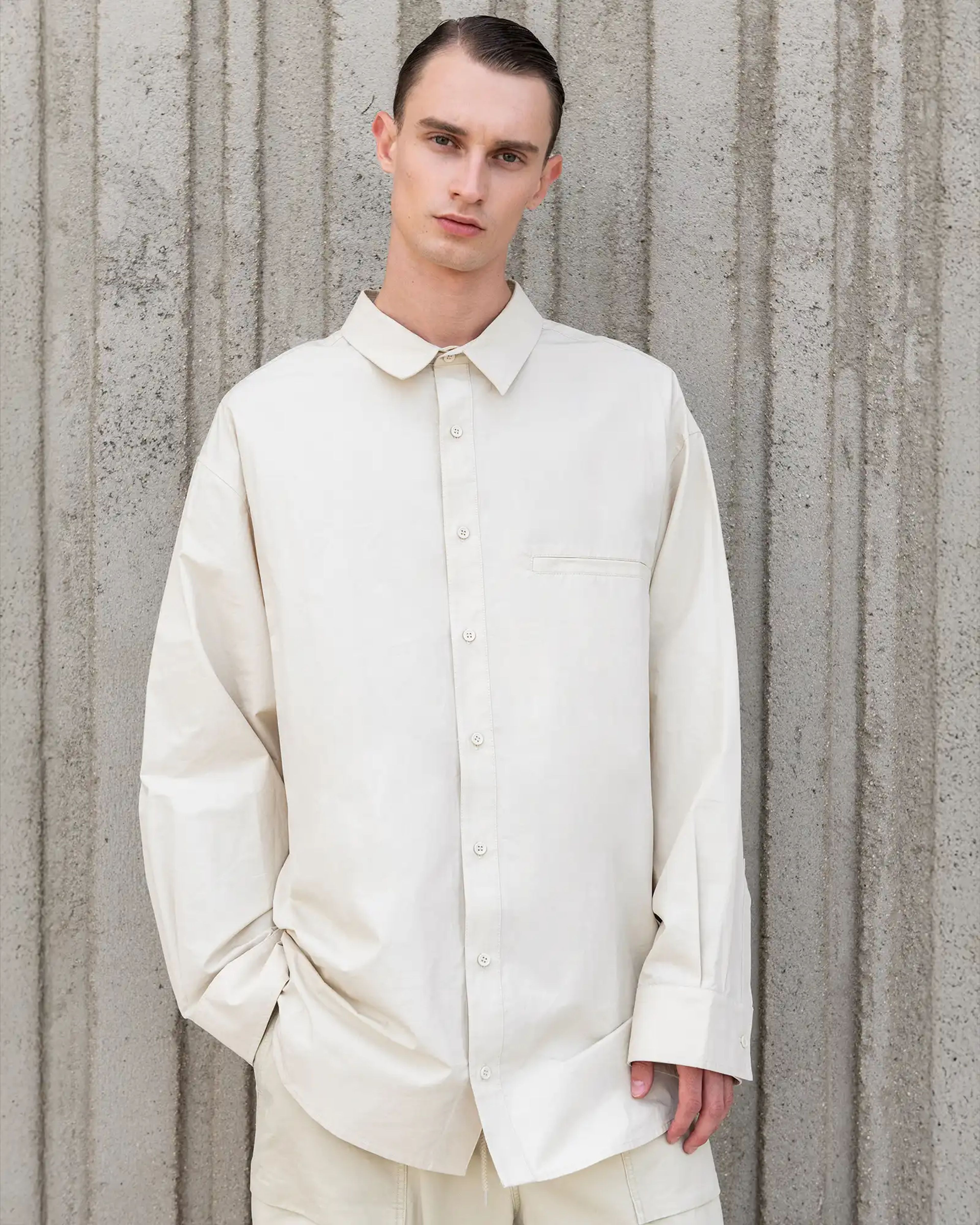 Archive Giant Shirt Ivory - Image 1