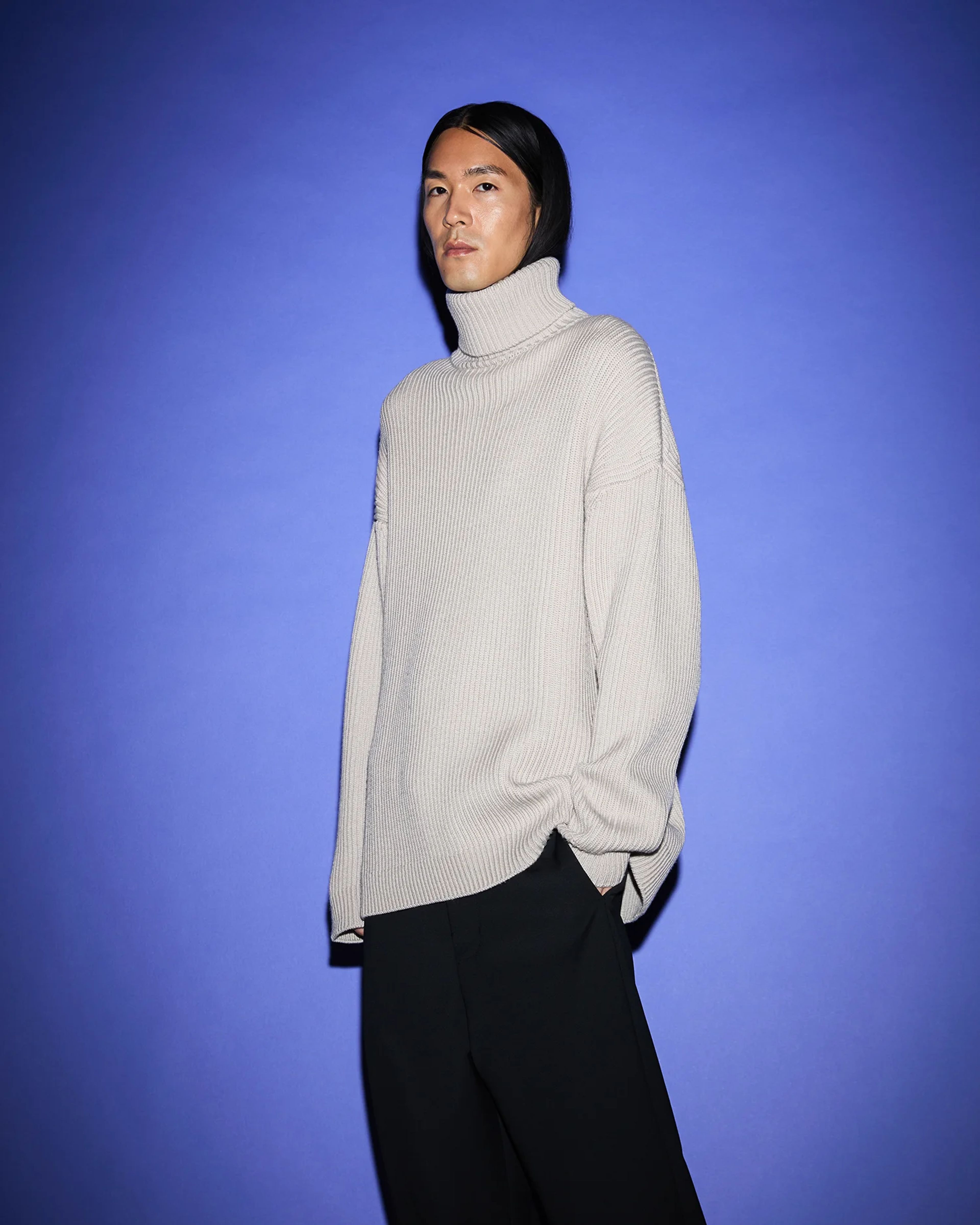 Chunky Turtleneck Beige - Image 3