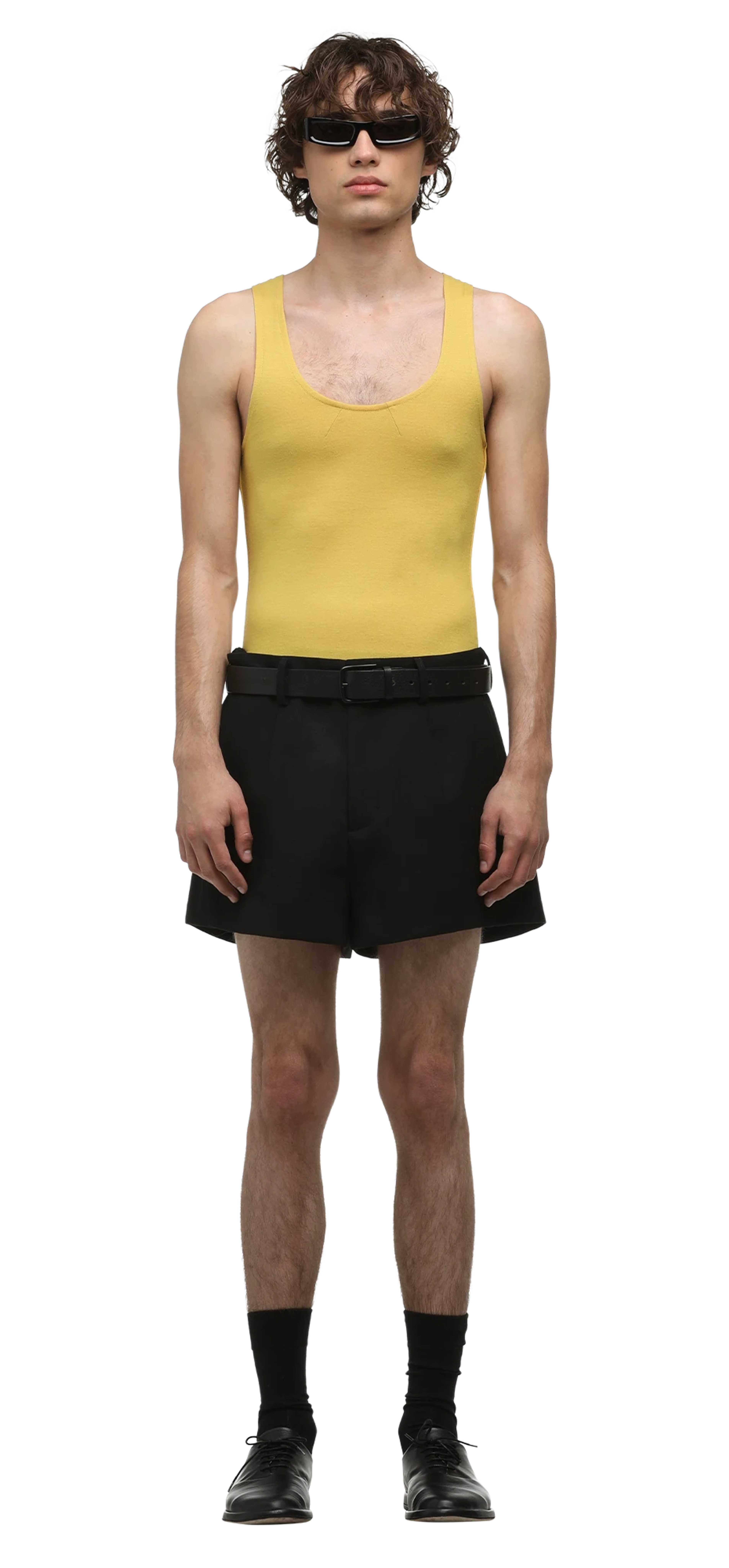 stretch-wool-tank-mustard character front view