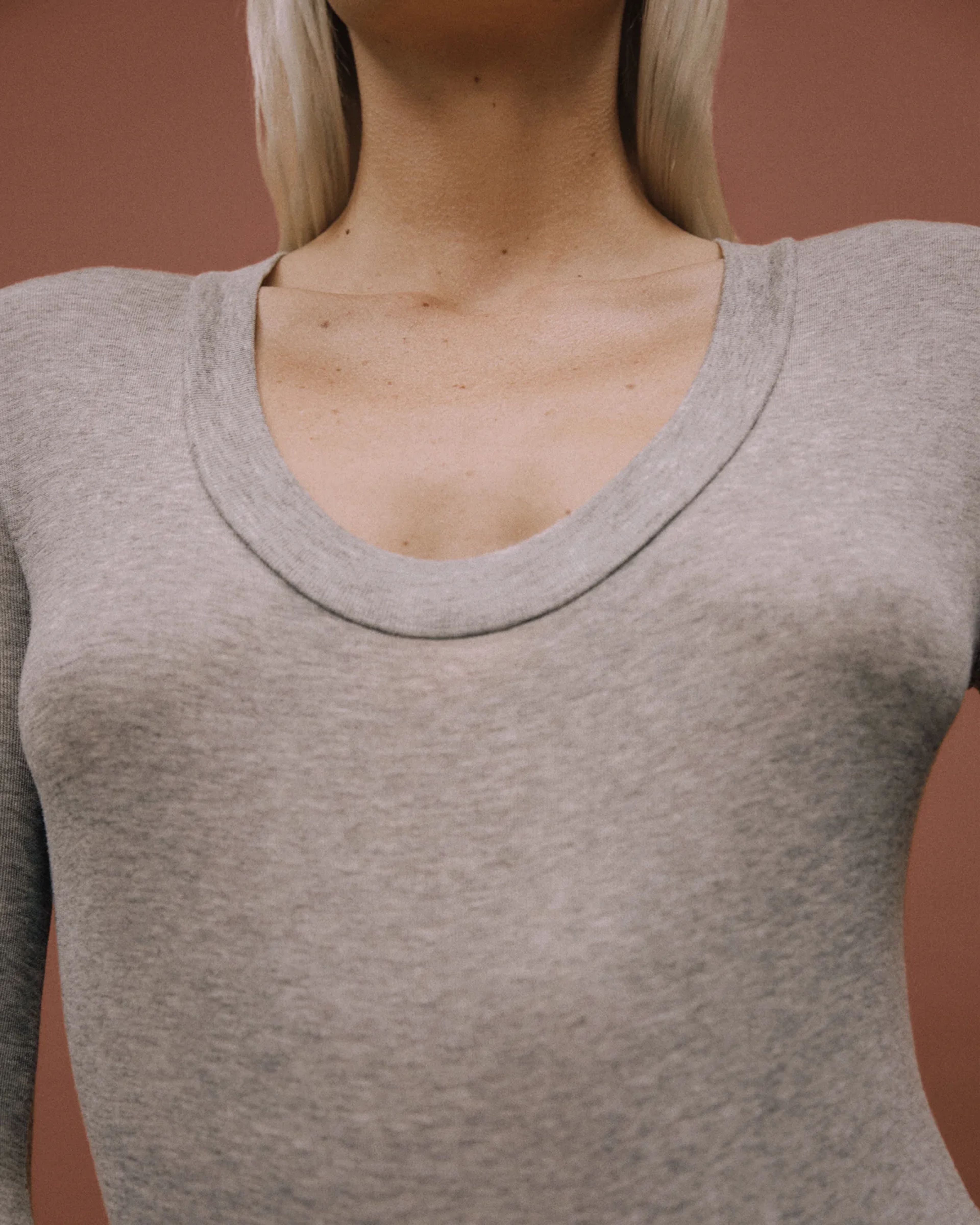 Circle Neck Bodysuit Silver Grain - Image 2