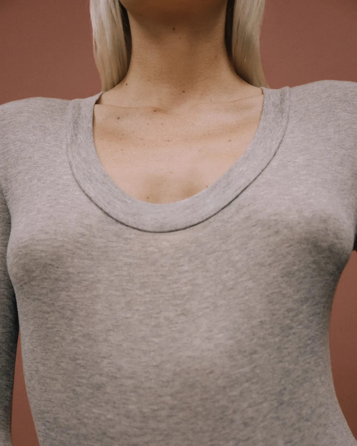 Circle Neck Bodysuit Silver Grain - Image 2