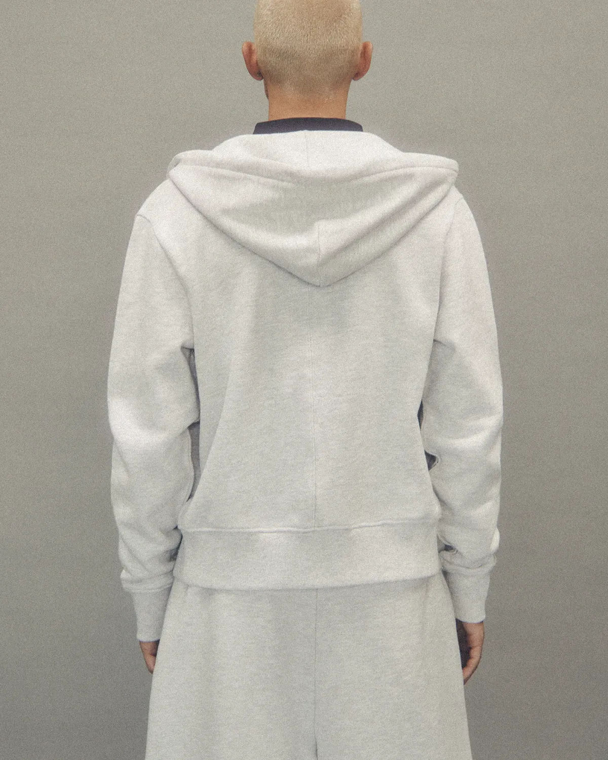 Slim Zip Up Heather Grey - Image 4