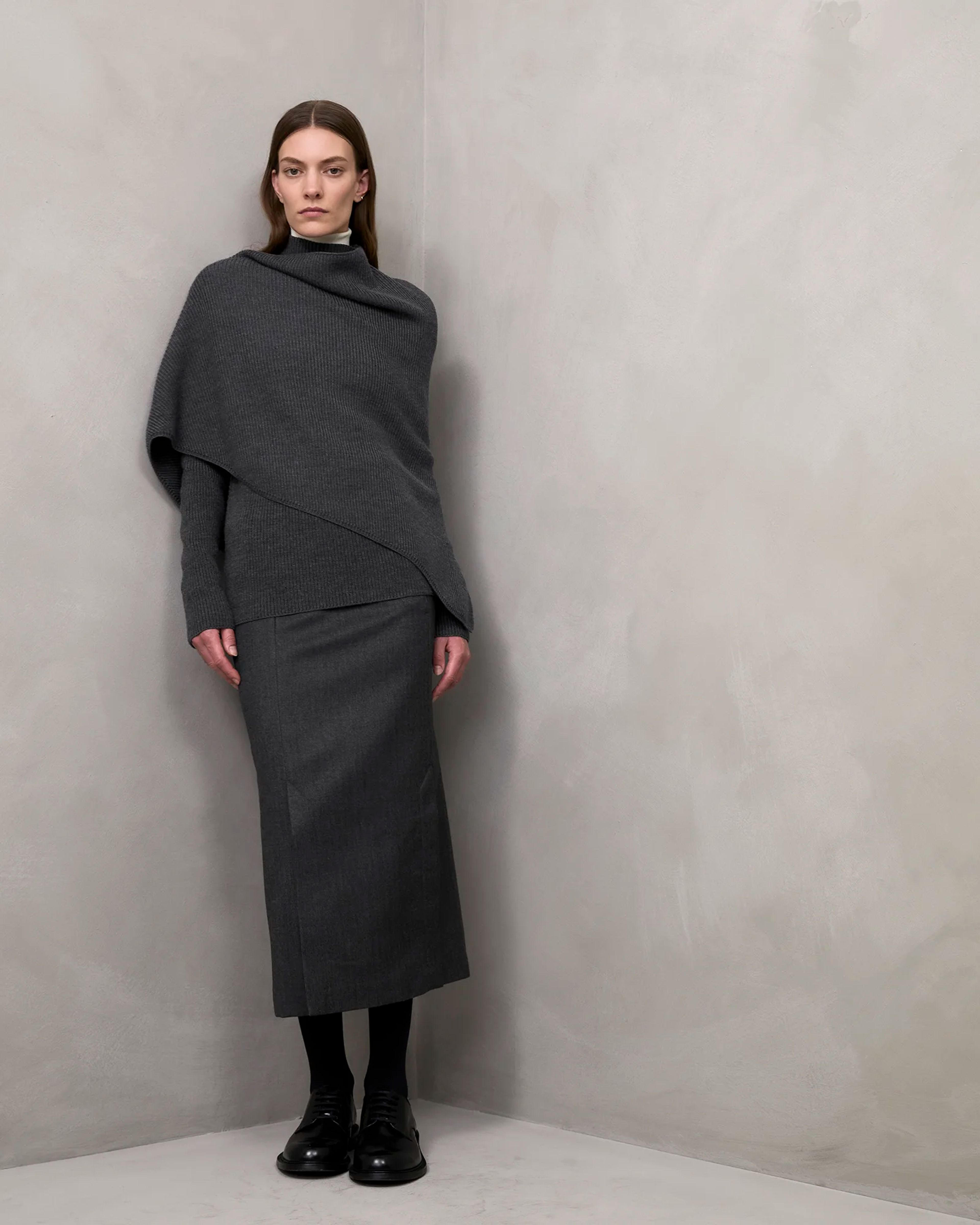 Wrap Sweater Ash - Image 1