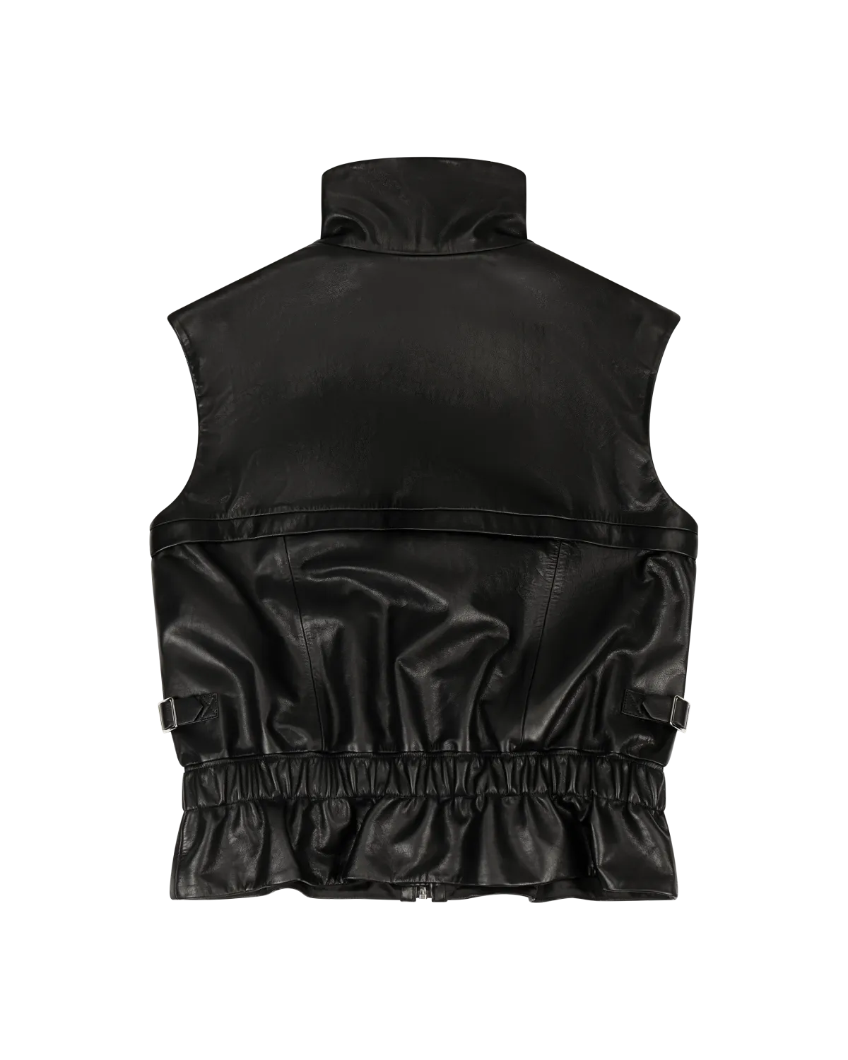 Leather Vest Black Leather - Image 6