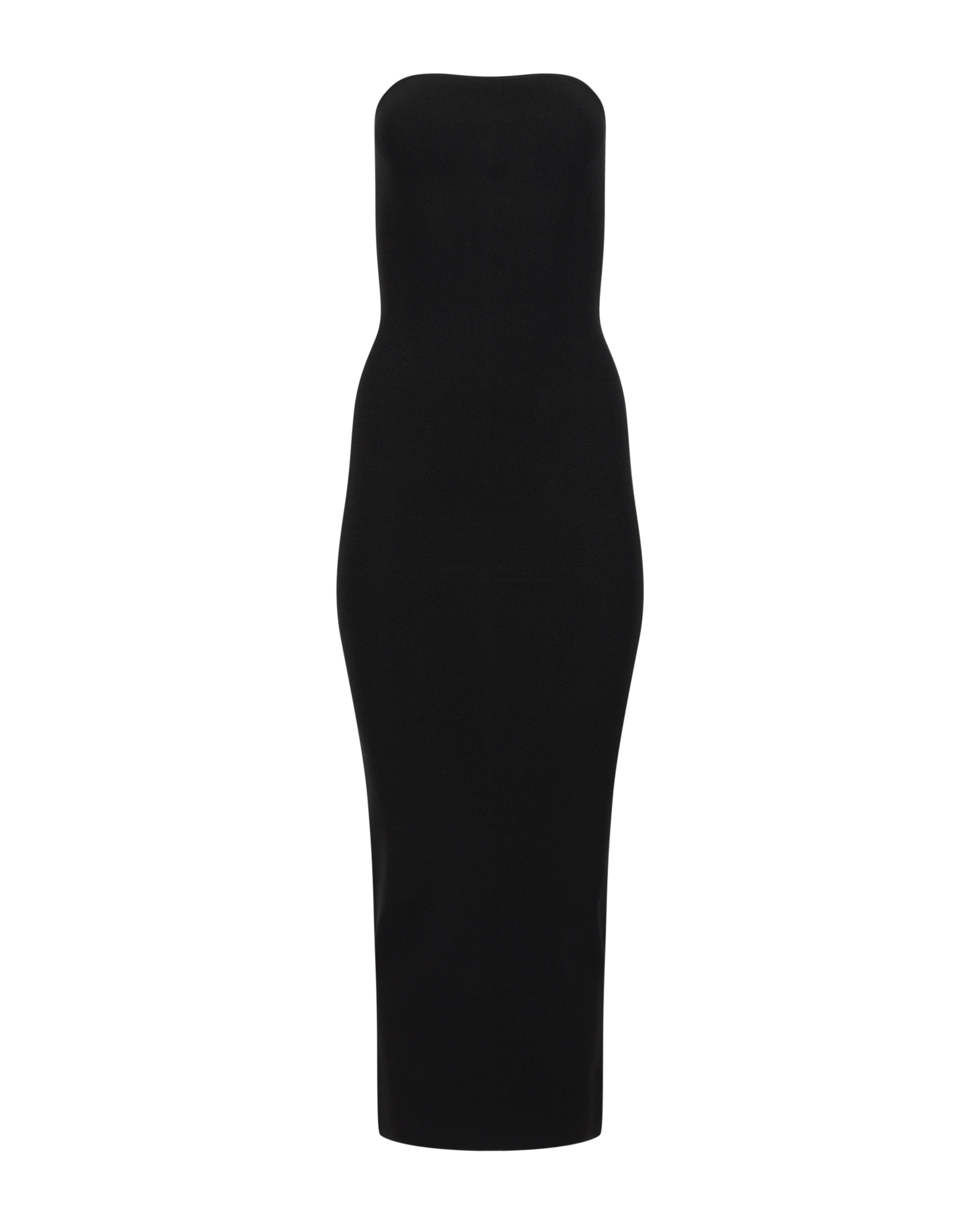 Bandeau Midi Dress Black - Image 3