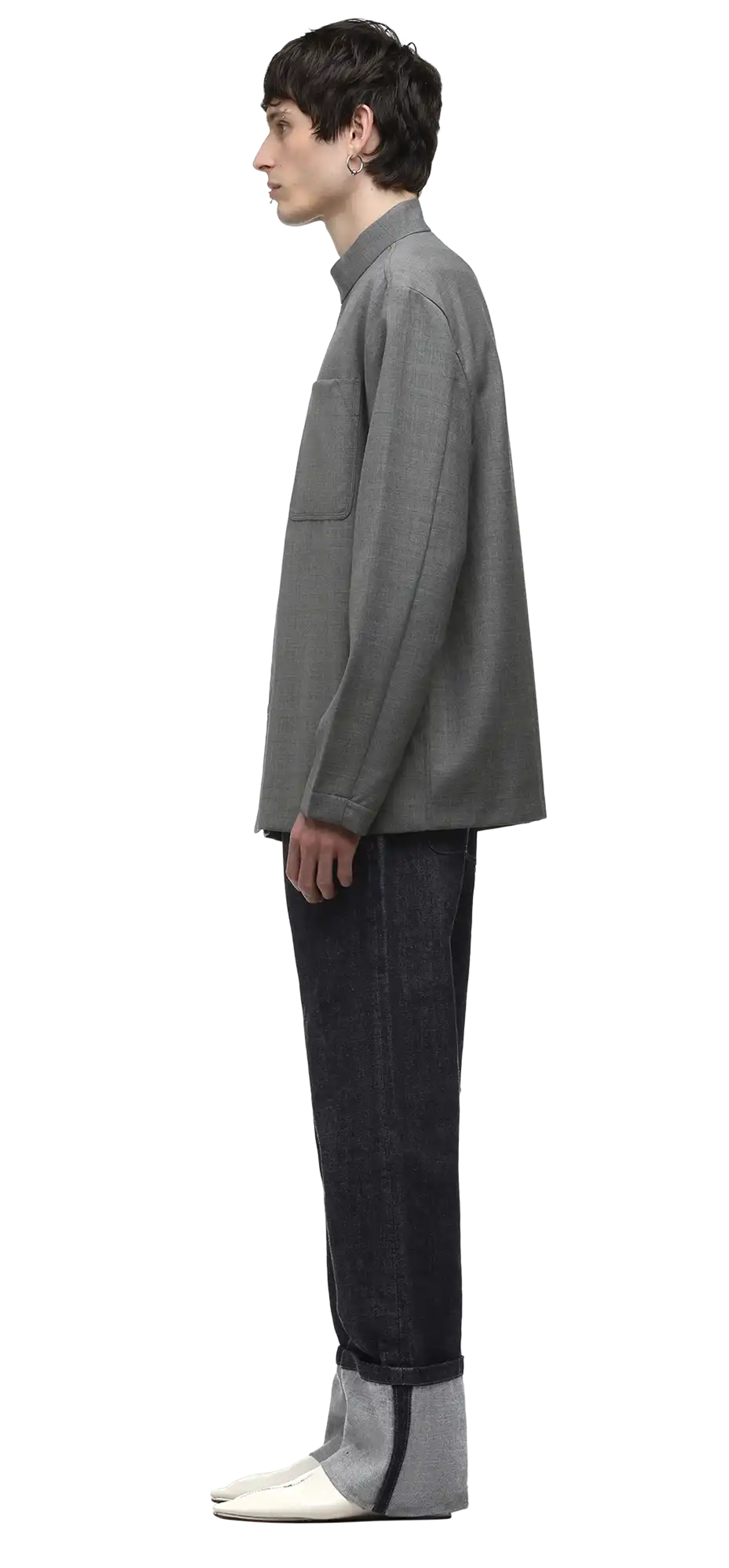 rosa-shirt-grey character left view